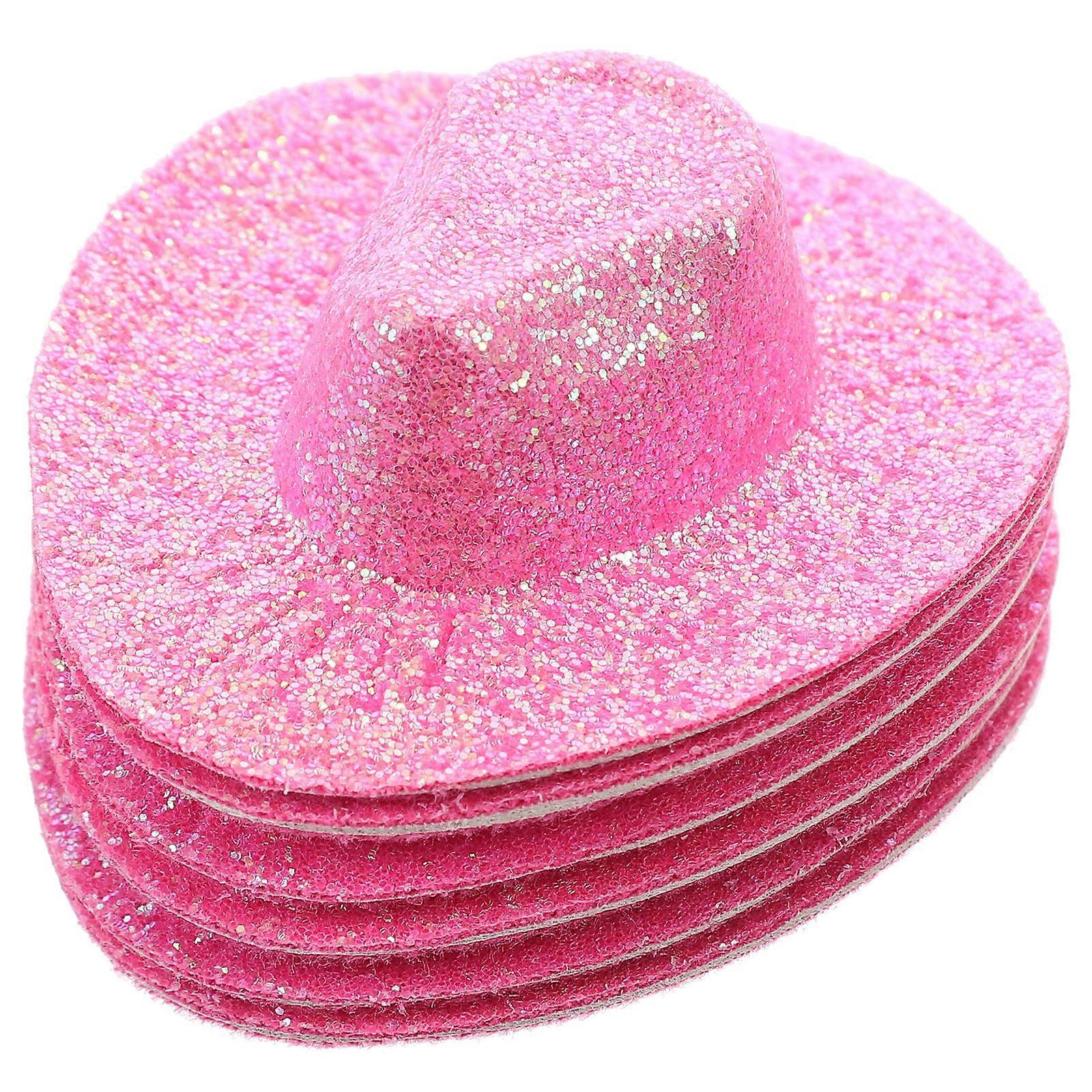 30Pcs Miniature Cowboy Hats for Party Artificial Tiny Hats