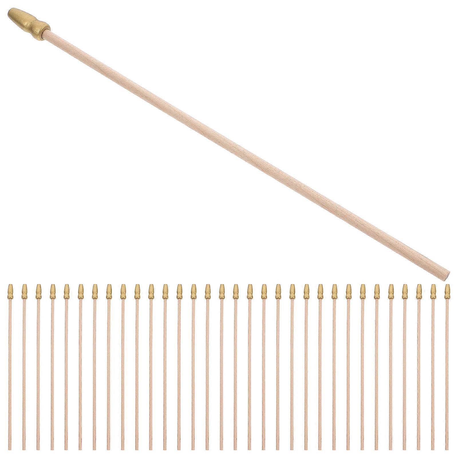 DIY Decoration Mini Wooden Flag Rods 100 Pcs For Event Celebrations School Activities Patriotic Events Easy Assembly