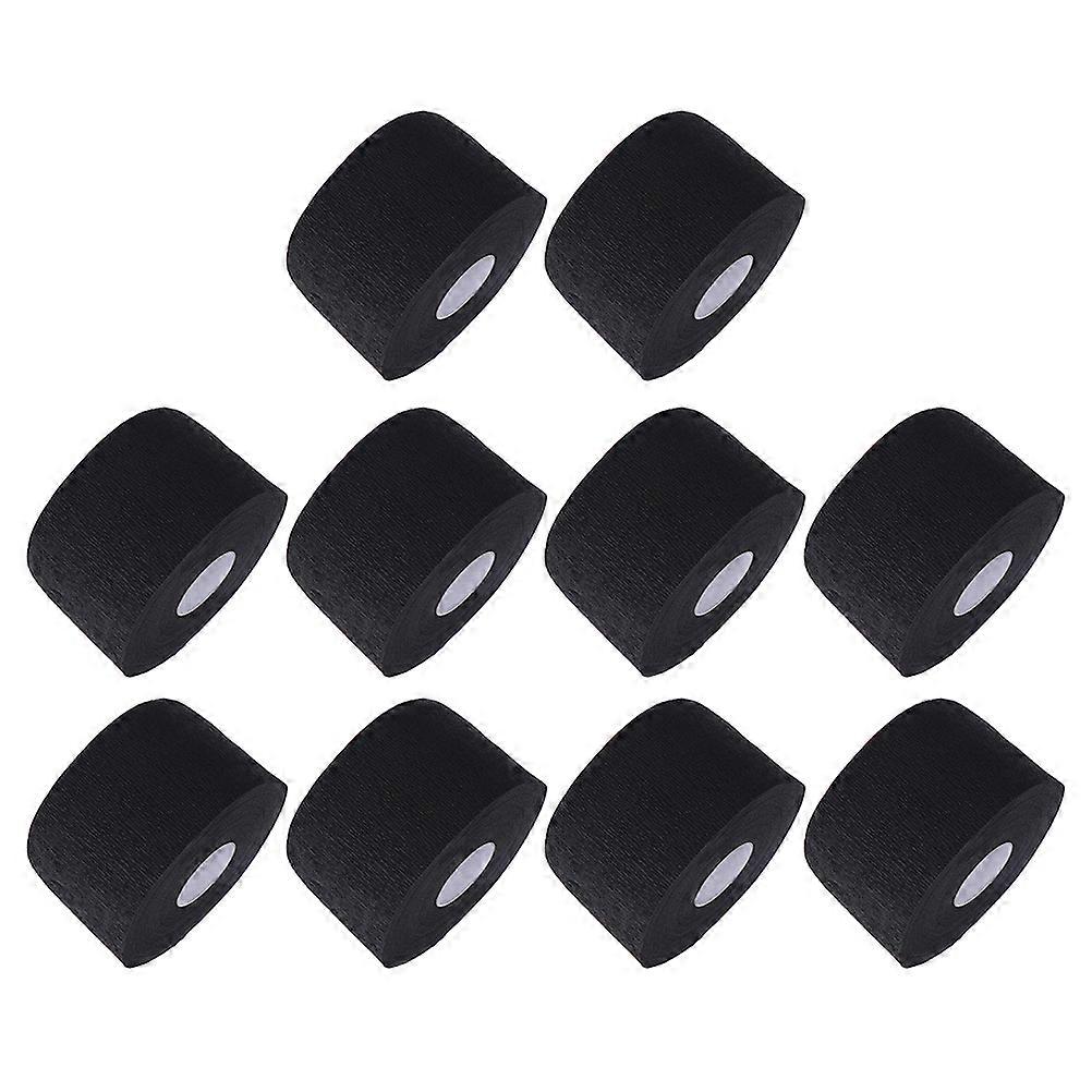 Disposable Neck Wrap For Waxing Sweat Absorption Black 10Pack