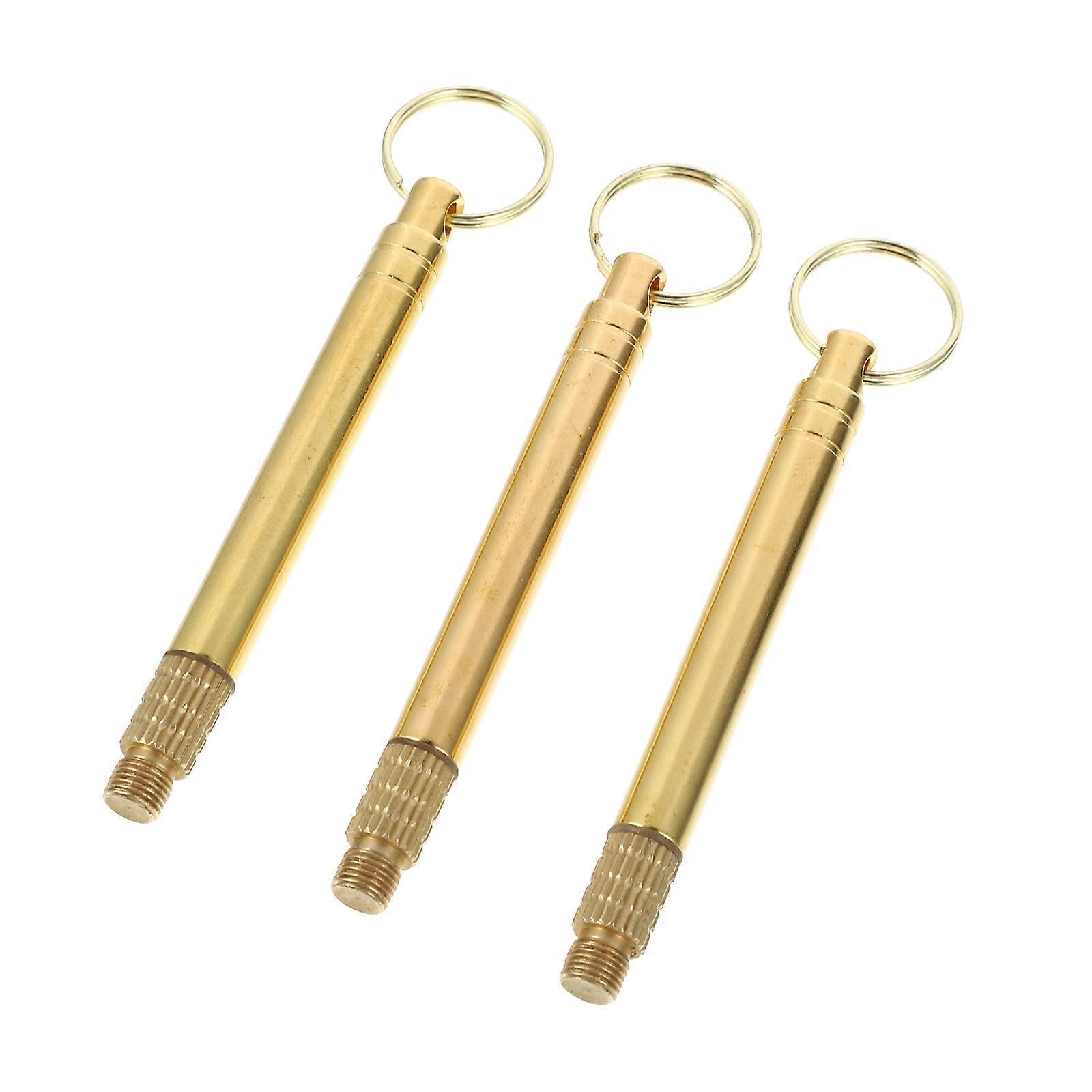 Brass Ear Pick Tools for Earwax Cleaning 3Pcs Portable Earwax Removal Kit