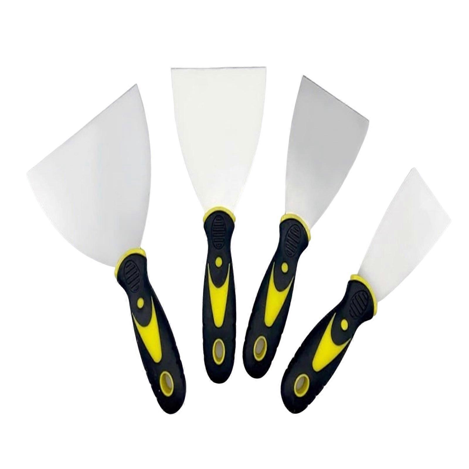 Dusknt Clearance! Polishing Stone, Two-Color Handle Putty Knife, Scraper Tool for Plaster, Paint, Cleaning - Compatible with D