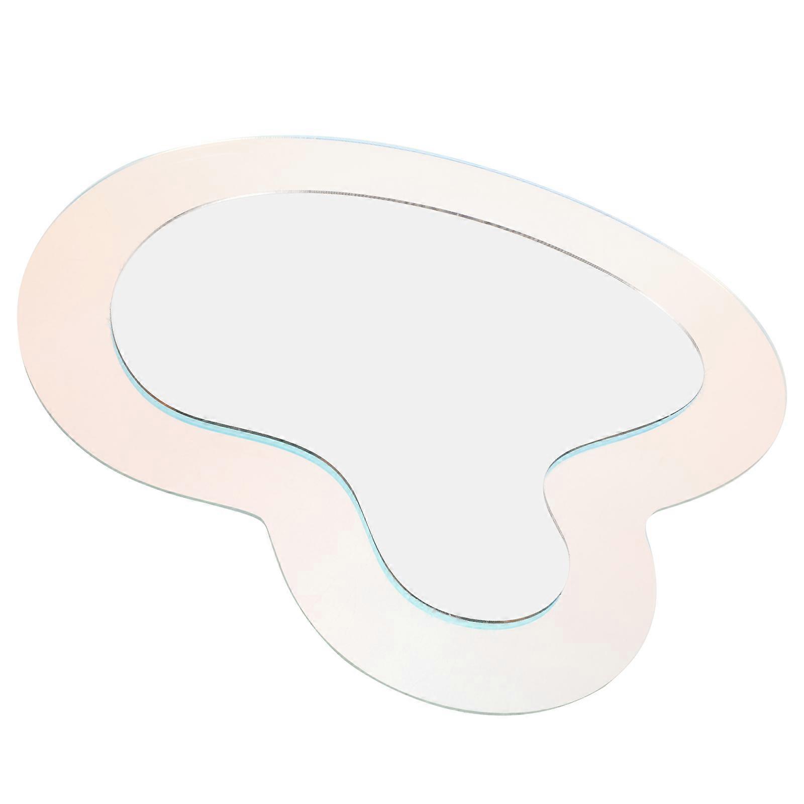 Acrylic Bathroom Mirror Irregular Wall Mirror for Vanity 2Pcs Bedroom Decor