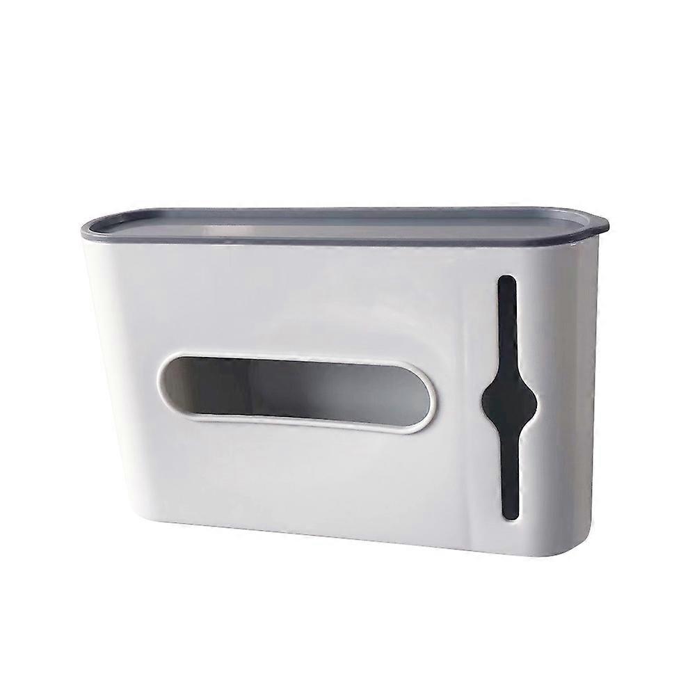 Wall Hanging Plastic Bag Storage Case for Storage White Organizer