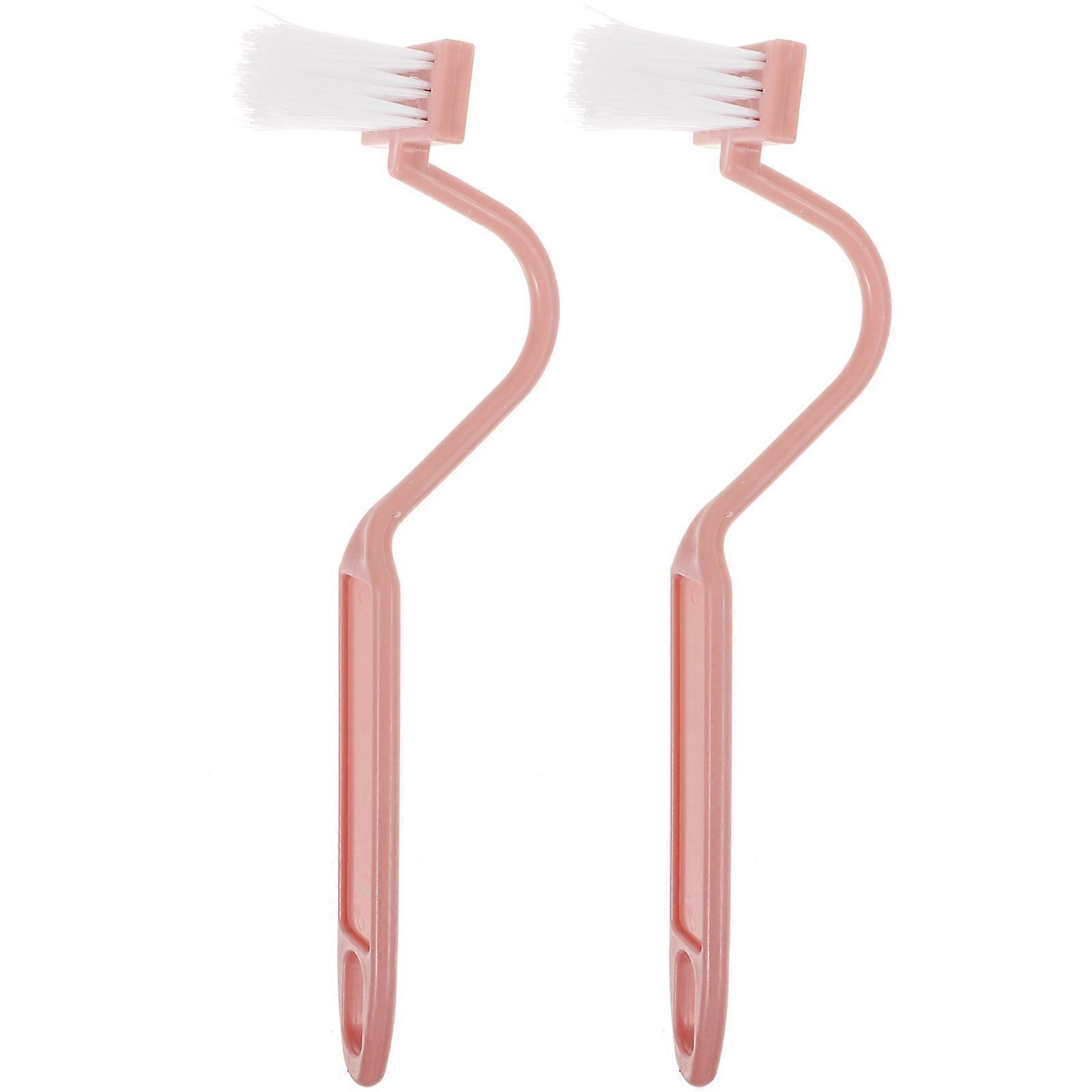 Efficient Cleaning Brush Set With Curved Handle Designed For Household Use In Various Indoor Settings 6 Pcs