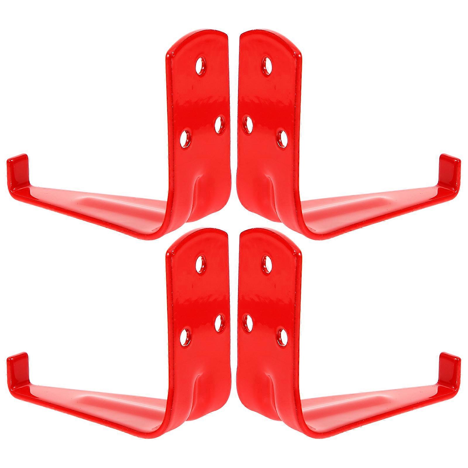 Wall-Mount Fire Extinguisher Hook for Holding 4Pcs Bracket