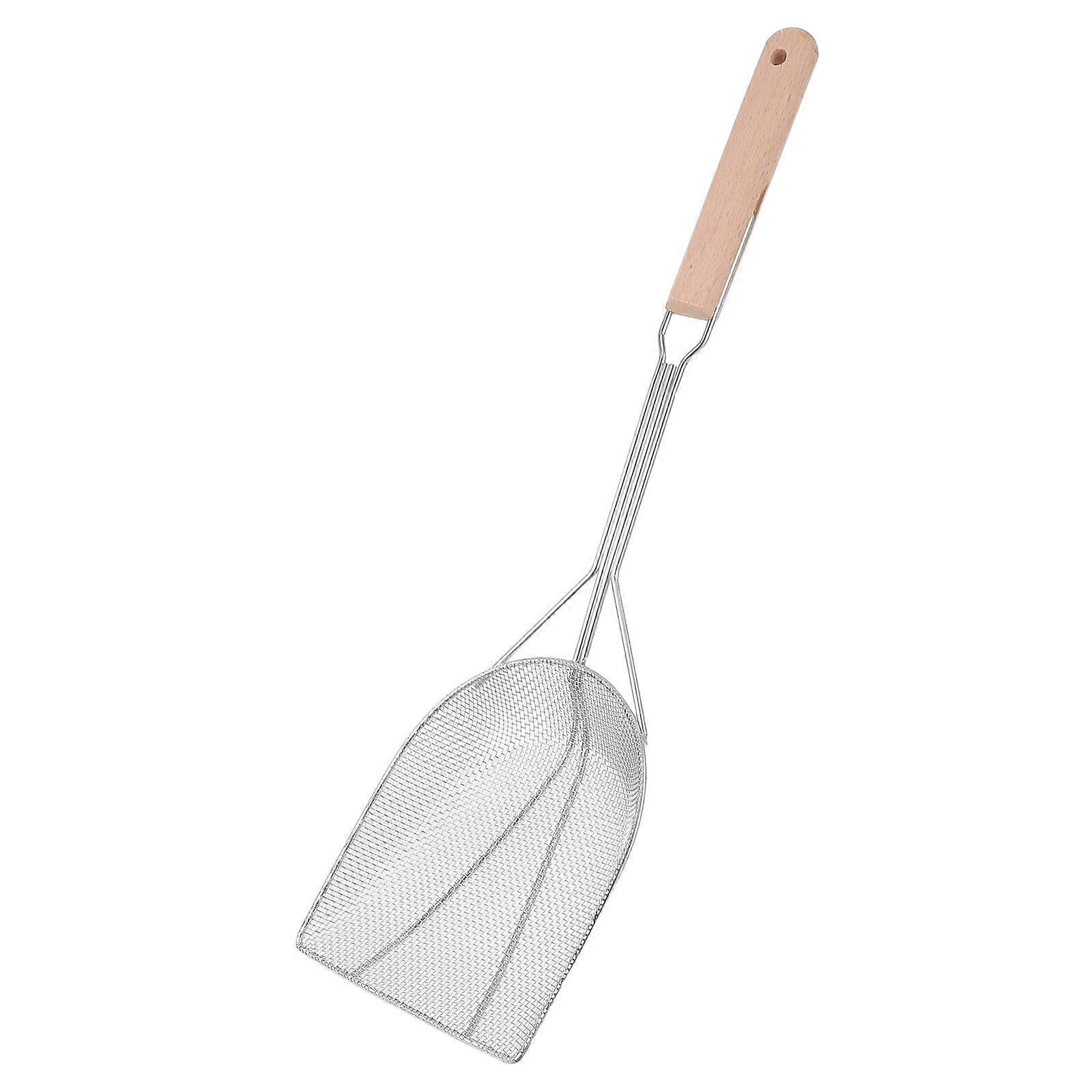 Fryer Oil Skimmer Stainless Steel Mesh Filter Spoon For Home Chefs Efficient Food Scooping 1Set