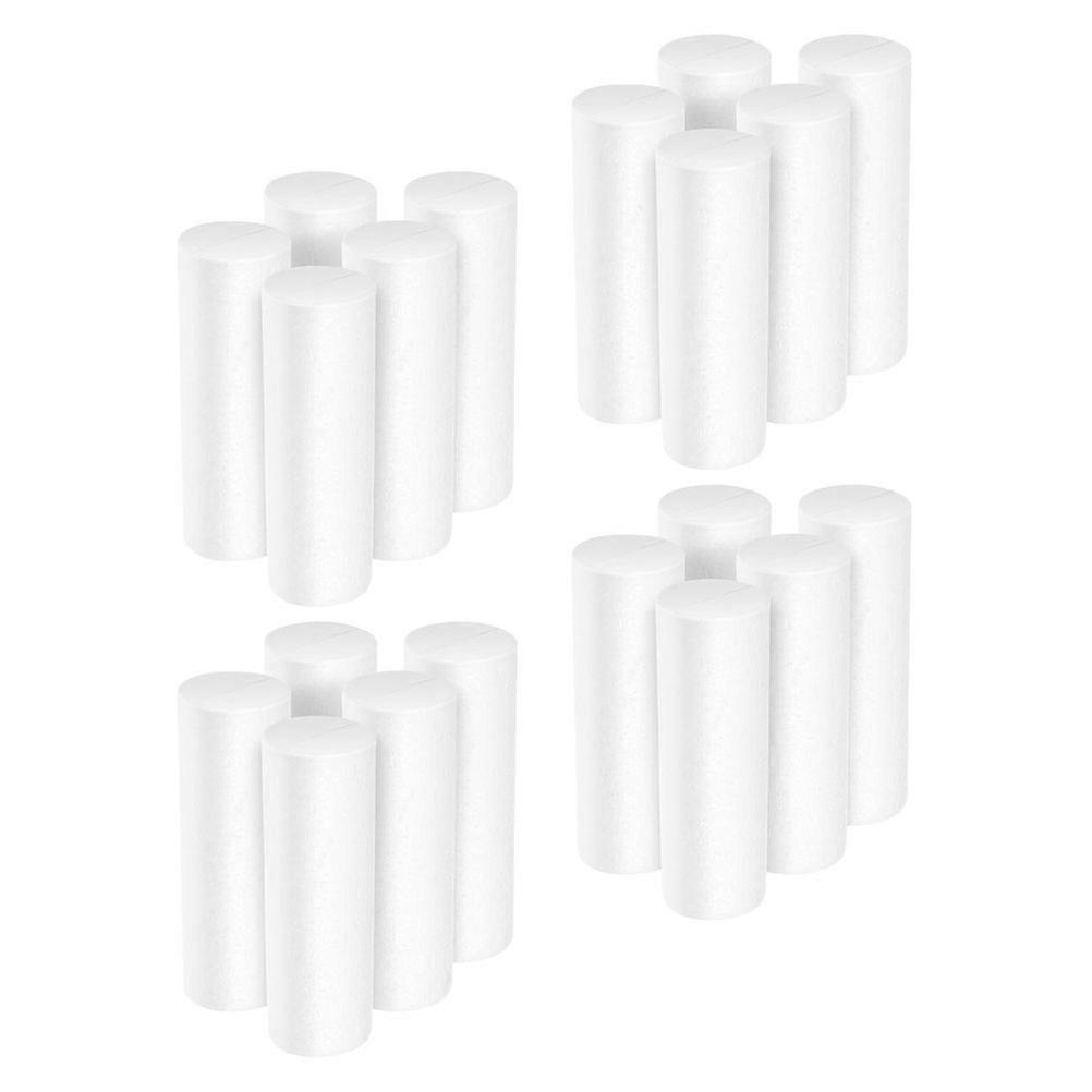 2Pcs Polystyrene Foam Cylinder White Foam Rods for DIY Crafting