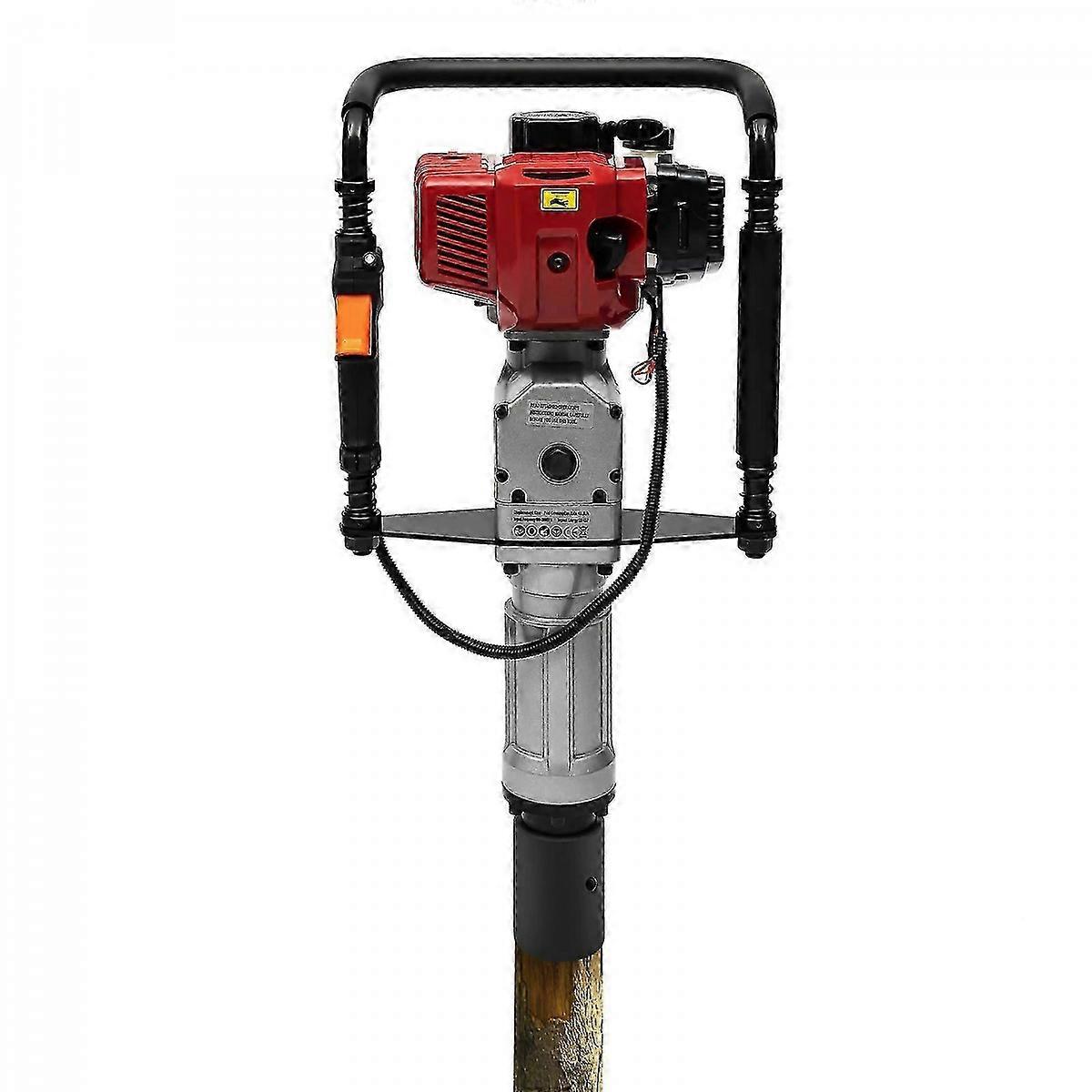 52CC 2-stroke Petrol Post Driver Pile-driving Machine Impact Frequency 800-2800BPM for Fences Stakes Guardrails