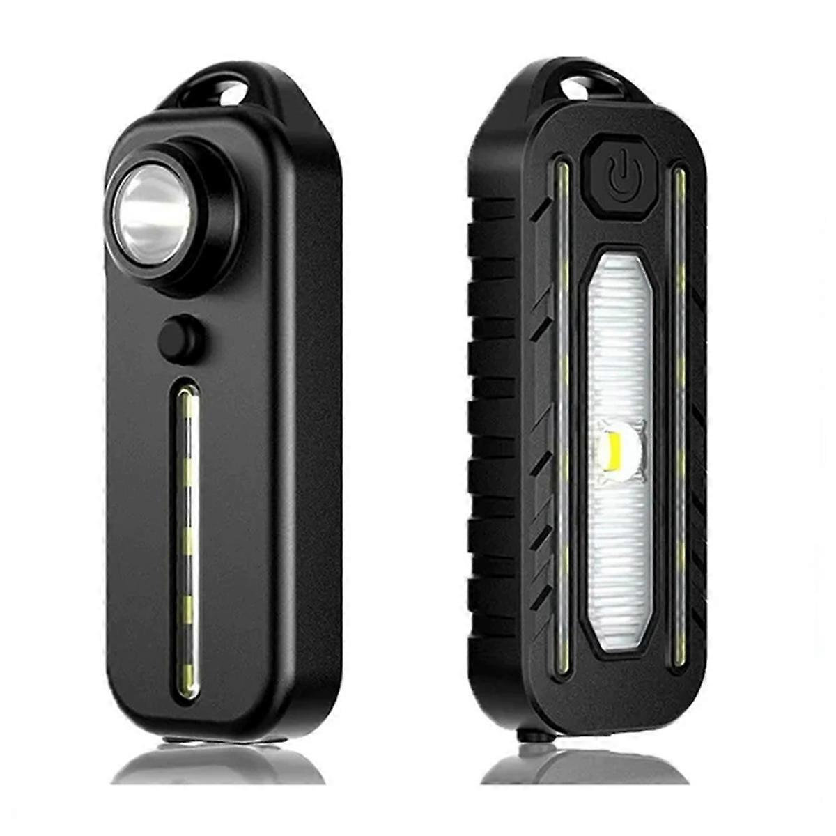 Outdoor Pen Clip Safety Warning Light Rechargeable Flashlight