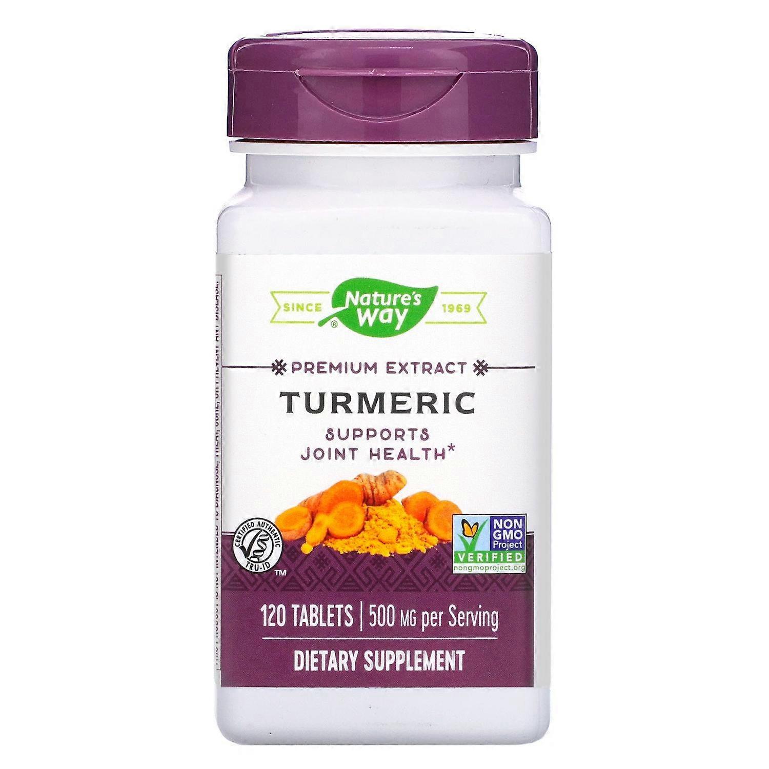 Nature-apos;s Way, Curcuma, 500 mg, 120 comprimés