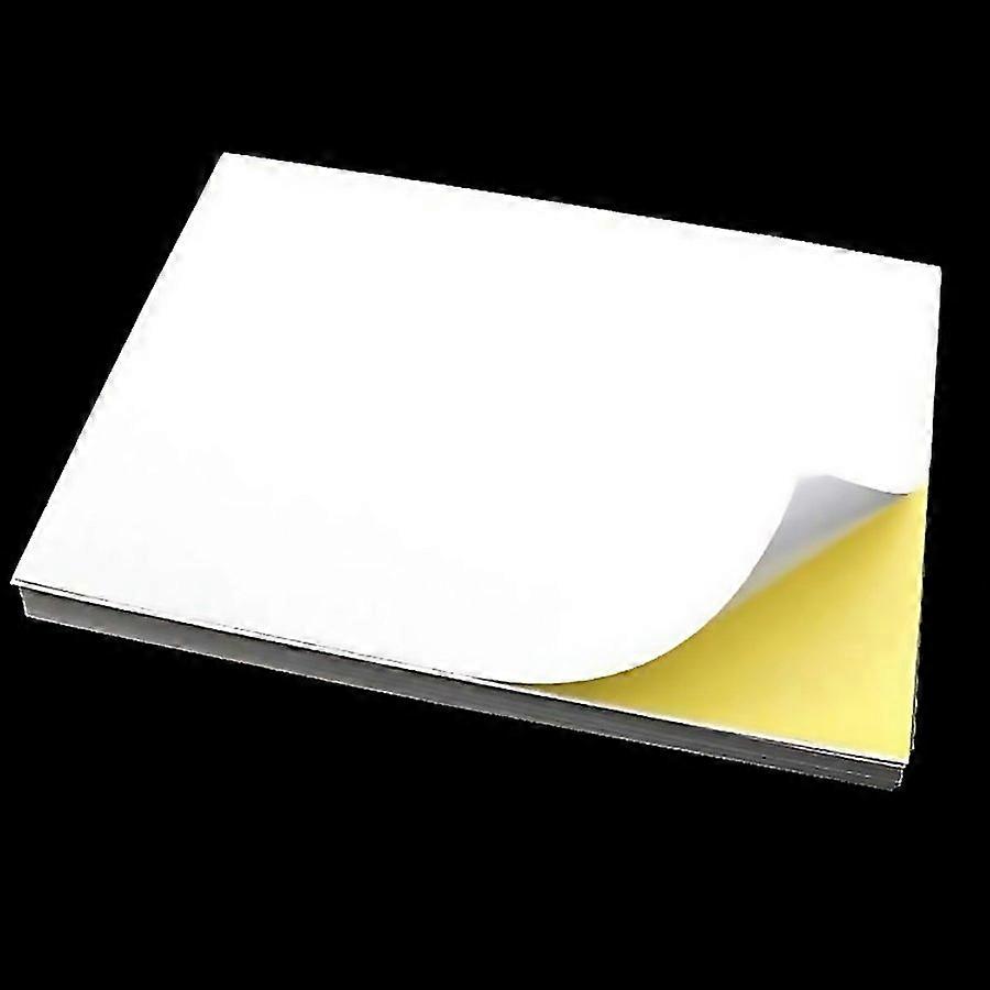 For 100 Sheets A4 Nonadhesive Print Paper Blank Writing Adhesive Laser Inkjet Print Label Paper