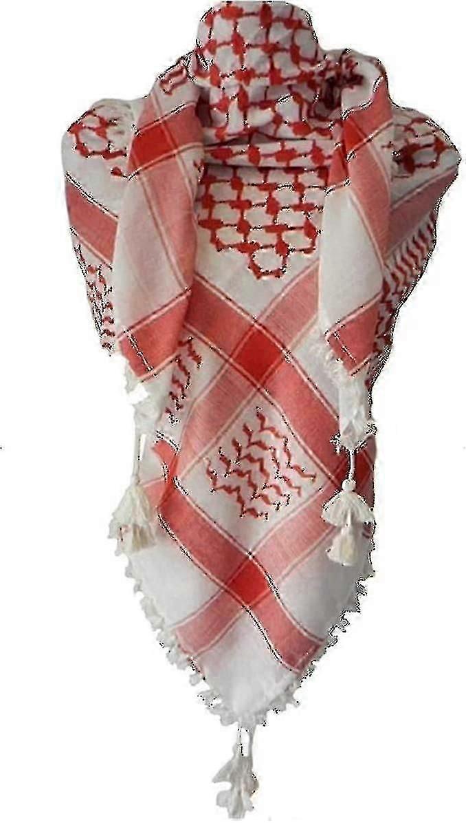 パレスチナスカーフ, Keffiyeh, Arafat Hatta, Wide with Tasells, Shemagh Keffiyeh Arab Houndstooth100%