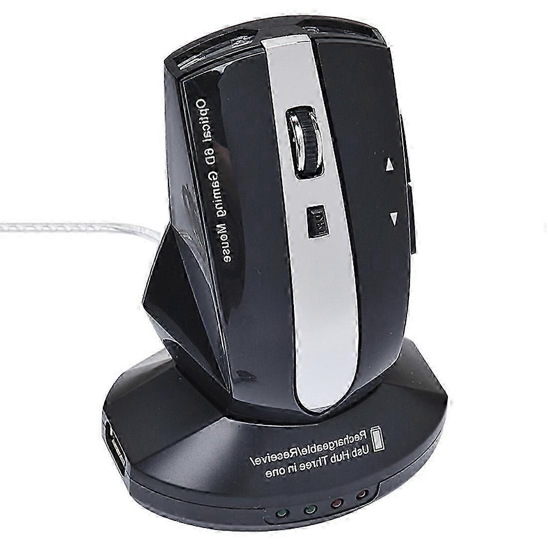MZ-011 2.4 جيجا هرتز 1600 ديسيبل متوحد الخواص ماوس ضوئي لاسلكي قابل لإعادة الشحن مع وظيفة HUB
