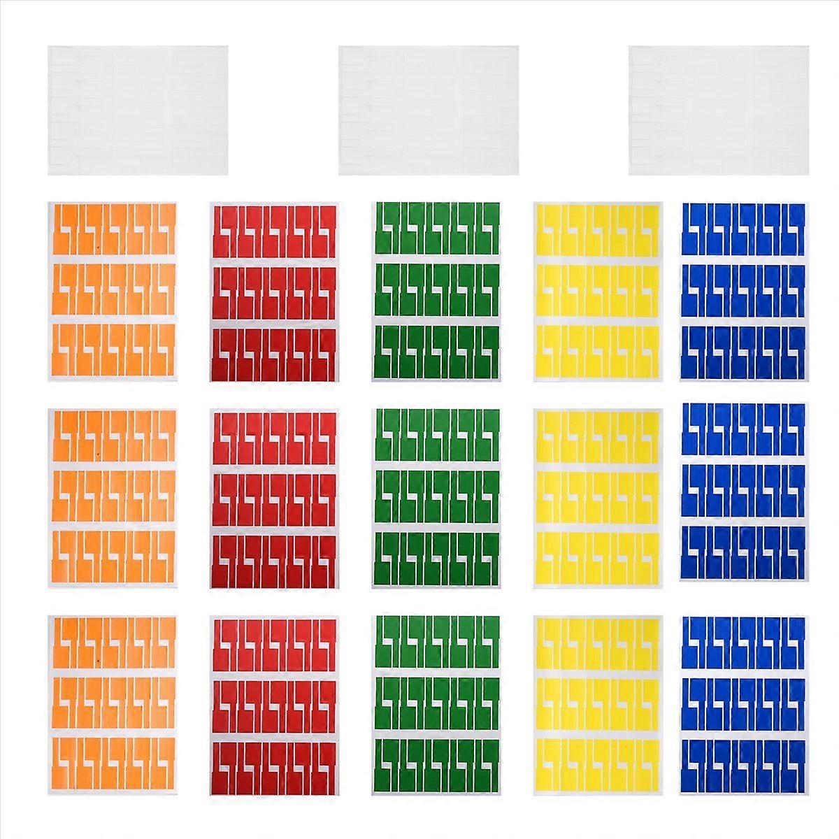 540Pcs/18 Sheets Cable Labels Tags Self Adhesive Waterproof Labels