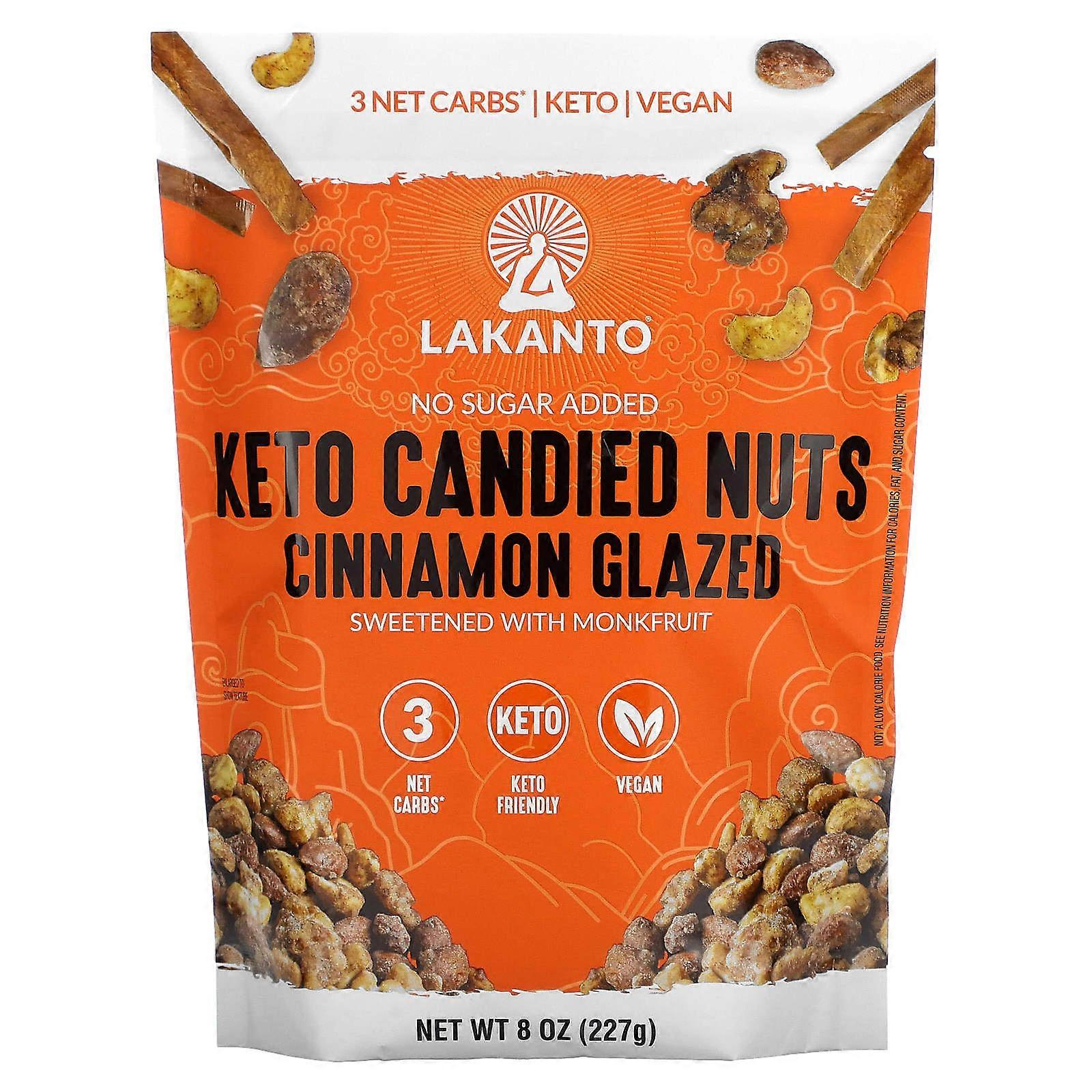 Keto Candied Nuts, Cinnamon Glazed, 8 oz (227 g)