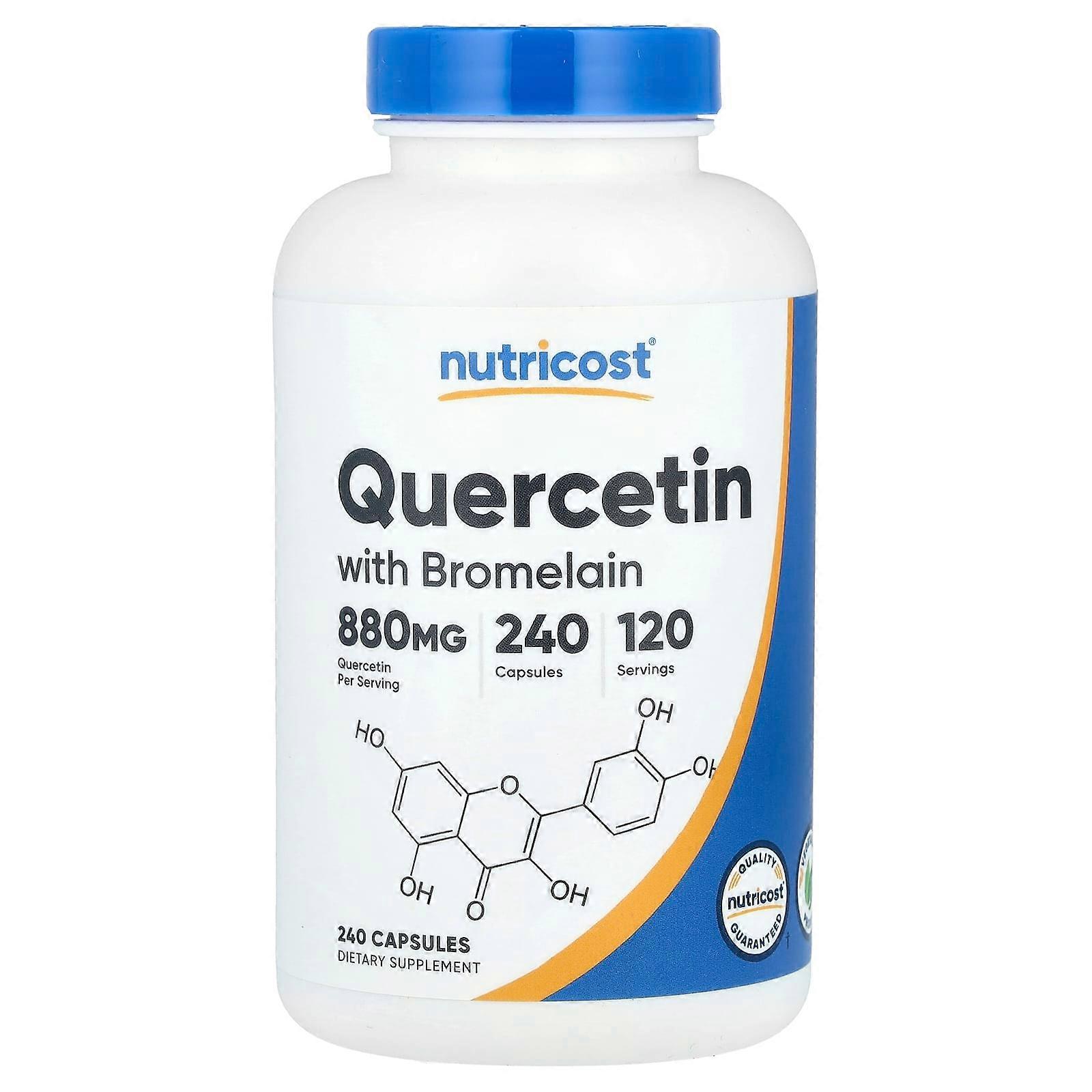 Nutricost, Quercetin with Bromelain, 240 Capsules