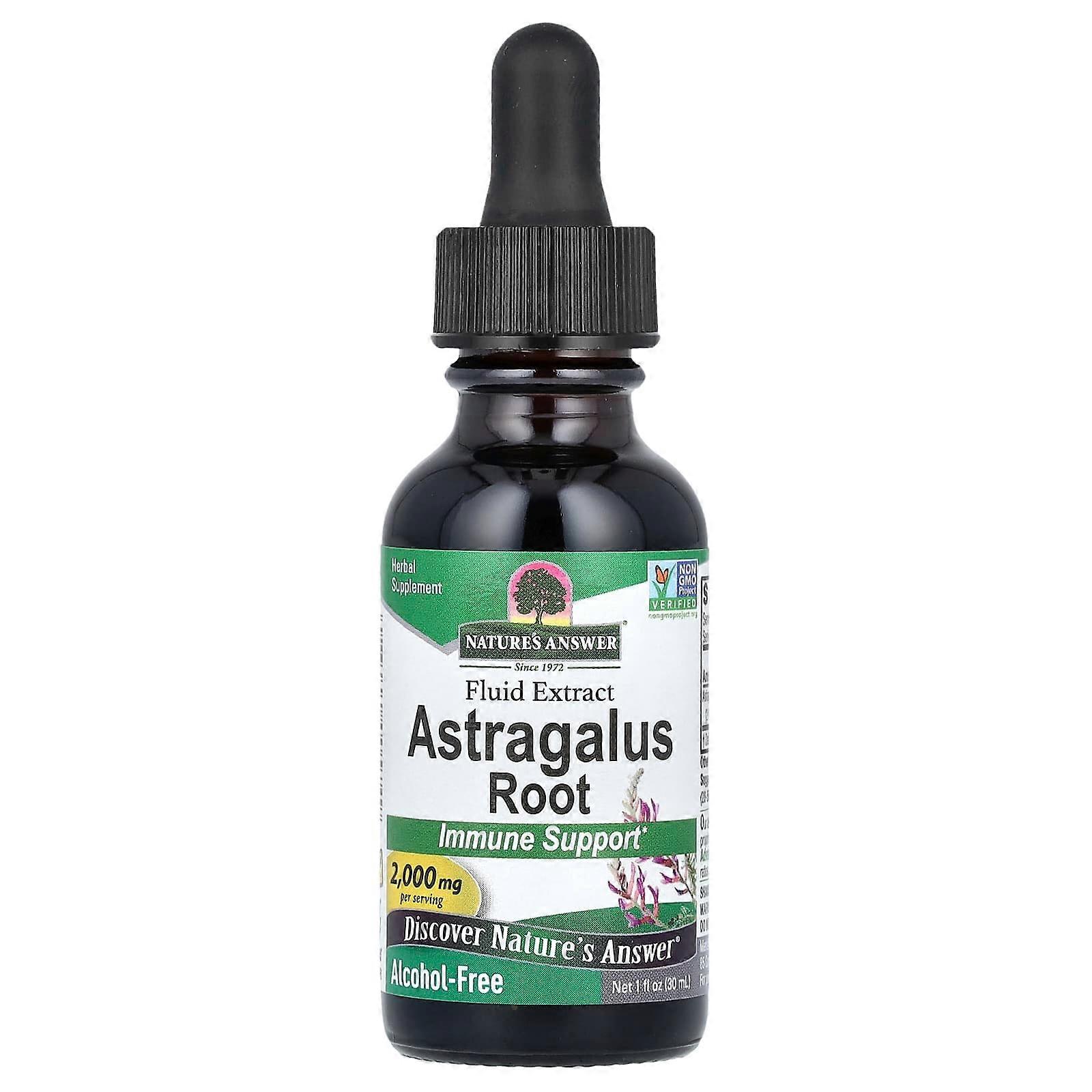 Astragalus Root, Fluid Extract, Alcohol-Free, 2,000 mg, 1 fl oz (30 ml)