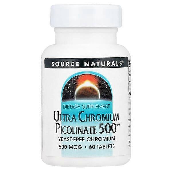 Source Naturals, Ultra Chromium Picolinate 500ÃÂÃÂ¢ÃÂÃÂÃÂÃÂ¢, 500 mcg, 60 Tablets
