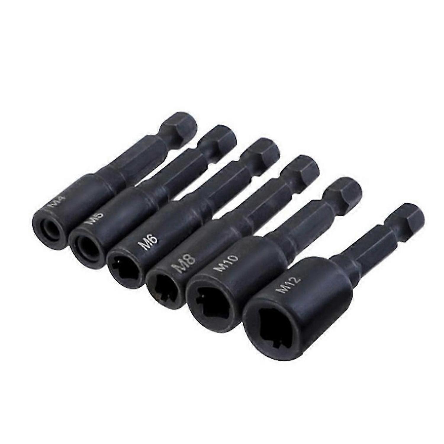 1/4 Hex Shank Thread Tap Socket Adapter M4-M12 HSS Straight Fluted Screw Tap for Machine Tapping Thr