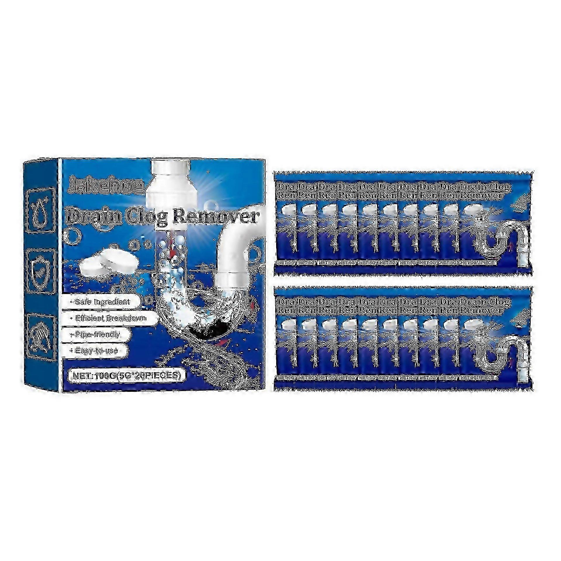 For Pipe Dredging Agent Effervescent Tablets Toilet Sewer Anticlogging Stain Cleaning Odor Cleaning