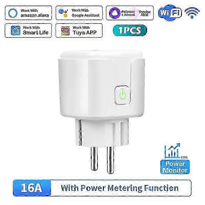 16A 20A EU Wifi Zigbee Smart Plug With Power Metering Function Tuya/Ewelink 26s