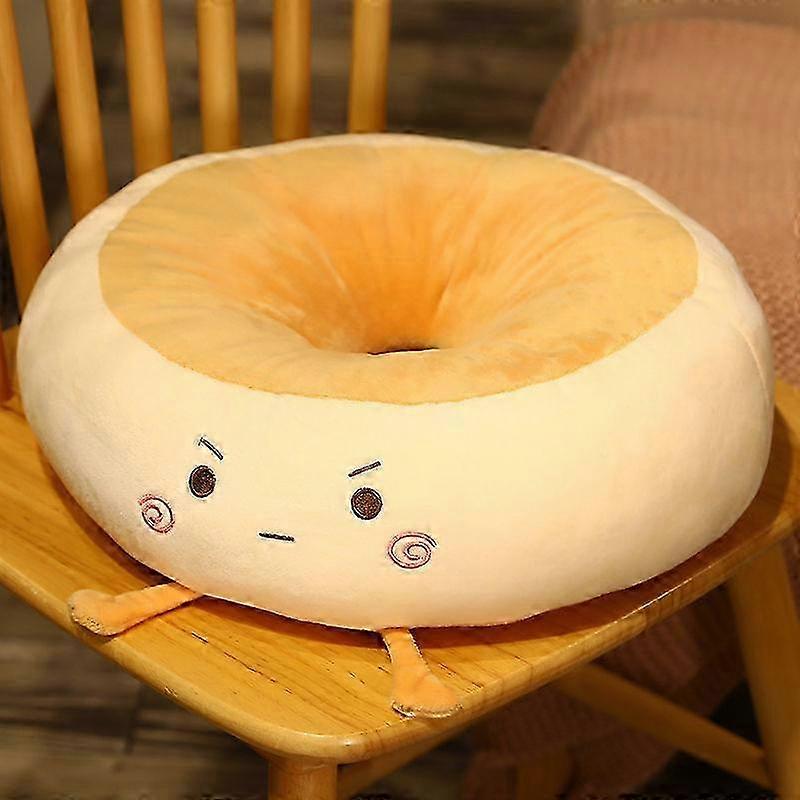 2025 New Creative Toast Bread Lazy Cushion Home Floor Chair Cushion Plush Office Window Tatami Pudding Butt Round Cushions