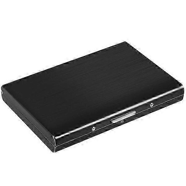 Card Holder with Compartment / RFID-protected Wallet - Card Case Black