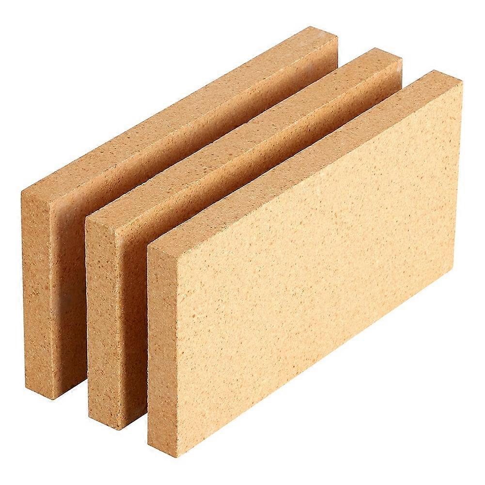 High Temp Firebricks 3000°F for Pizza Ovens, Wood Stoves & Forges - 9"X4.5"X0.8", 3 Pack