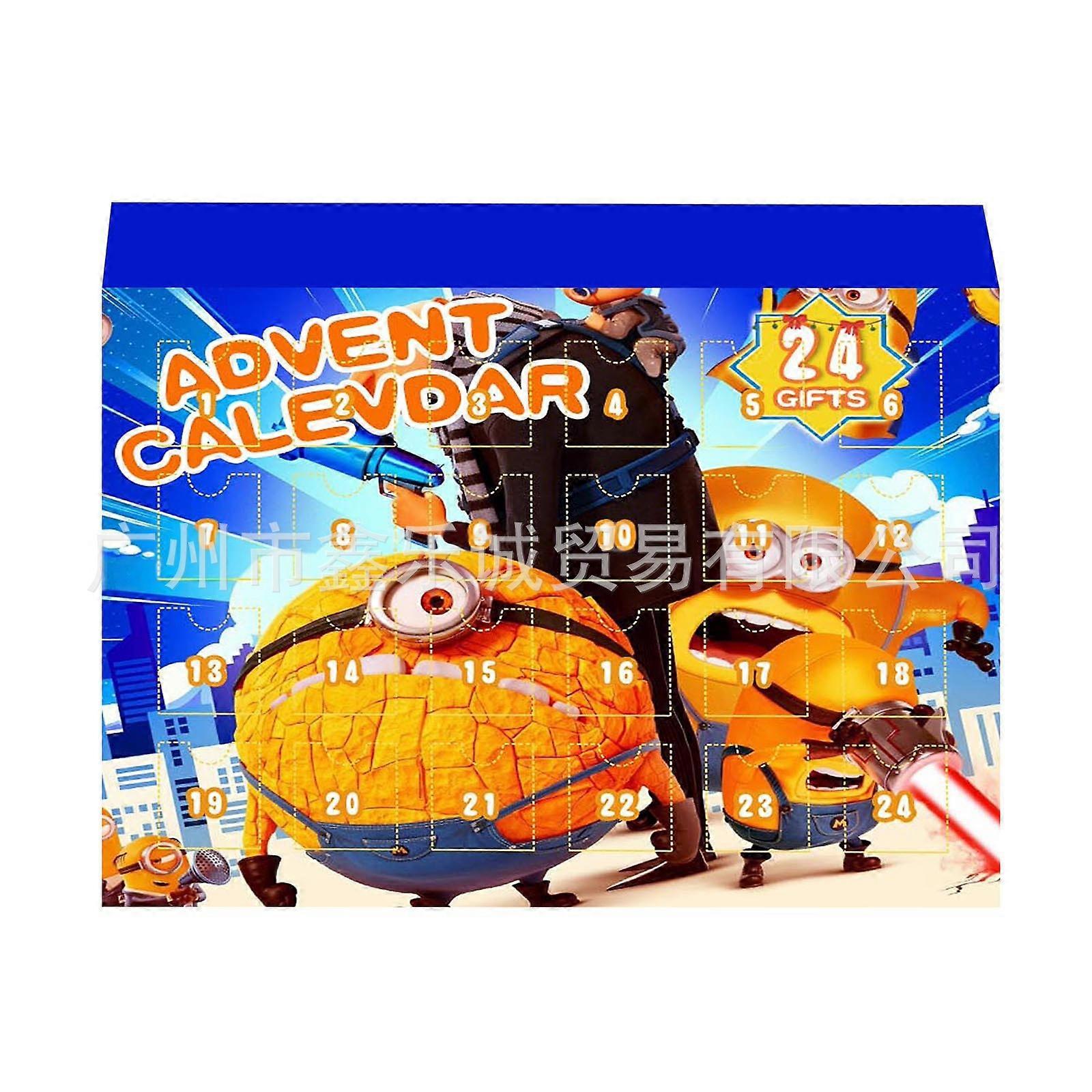 2025 Minions Halloween Advent Calendar Blind Box Christmas Advent Calendar 24 Countdown Surprise Box Christmas Blind Box A