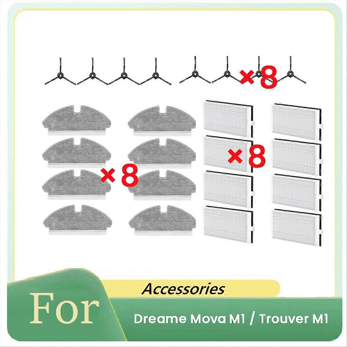 24Pcs for M1 / Trouver M1 Sweeper Accessories Replacement