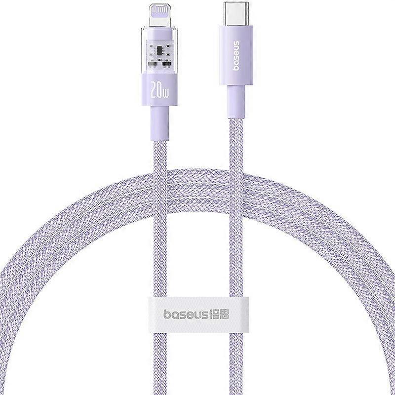 Baseus Gem Usb-c To Ip Fast Charging Cable 1 M 20 W Purple