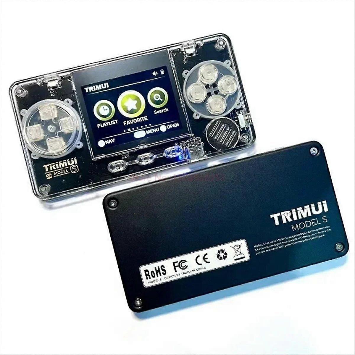 Máquina de jogo portátil Trimui Modelo S com tela IPS de 2 polegadas (vermelha)