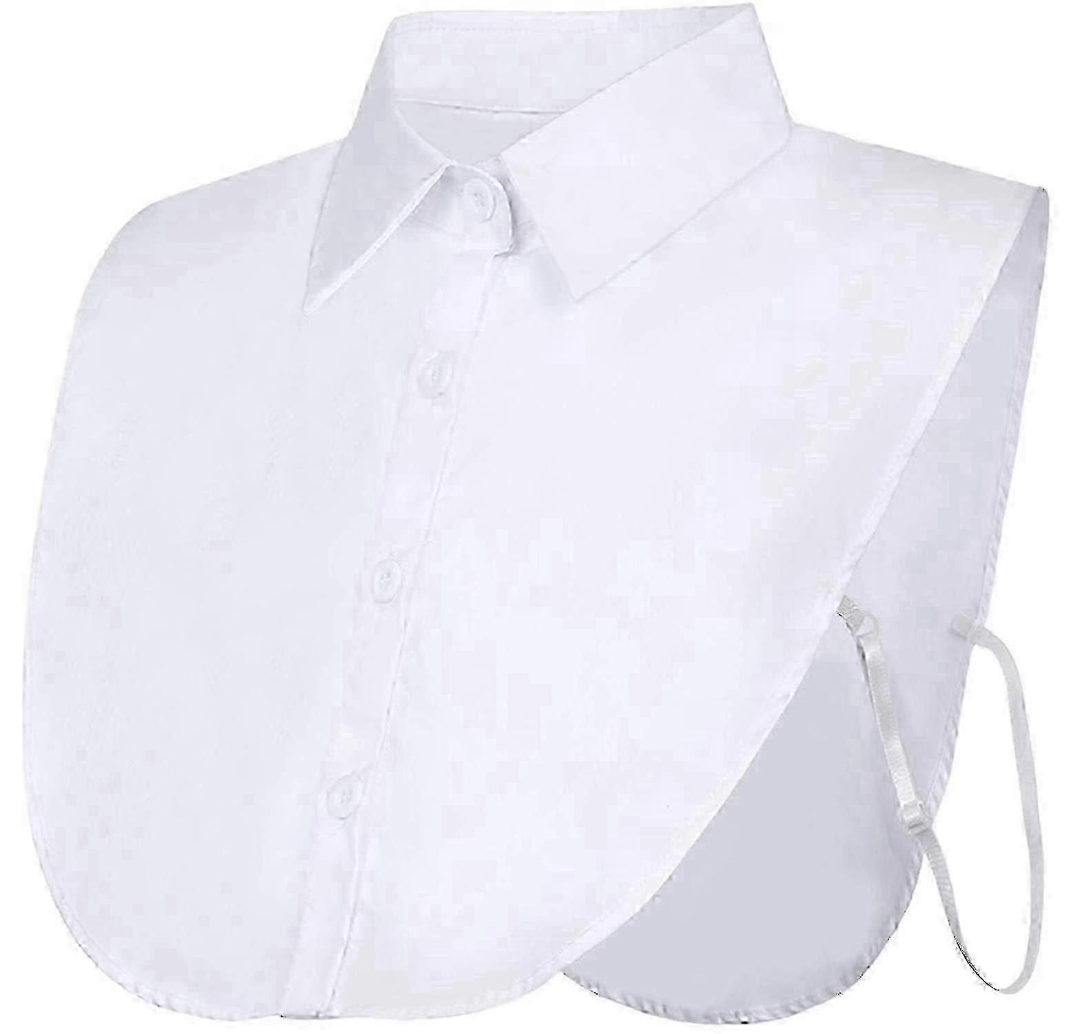 نسائي طوق مزيف قابل للفصل - بلوزة قابلة للتعديل ملحق أزياء لطبقات متعددة الاستخدامات مع فساتين القمصان