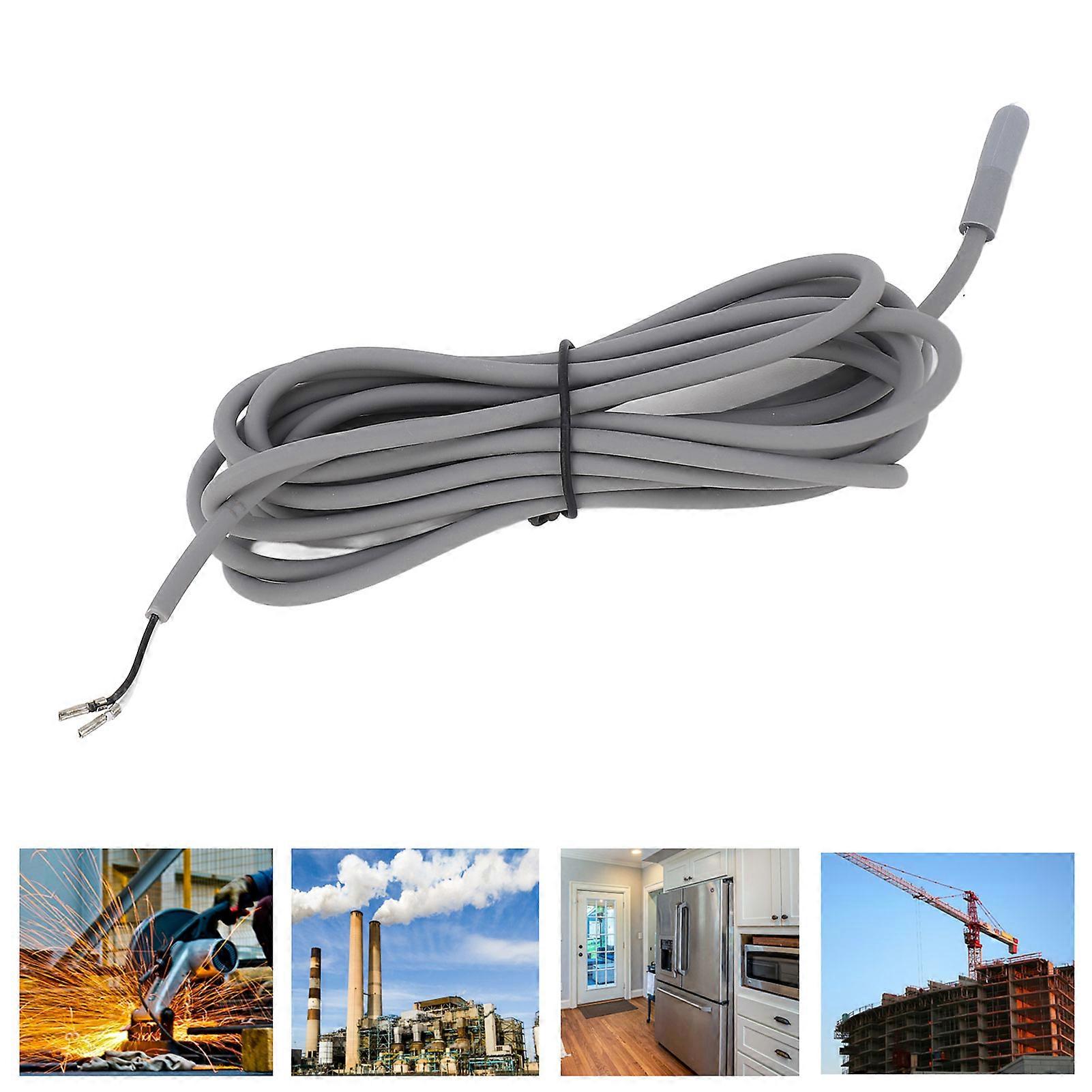 10K Temperature Sensor Probe Stainless Steel Waterproof Thermostat Probe 2 Meter Cable ‑10‑100 Degree Celsius 