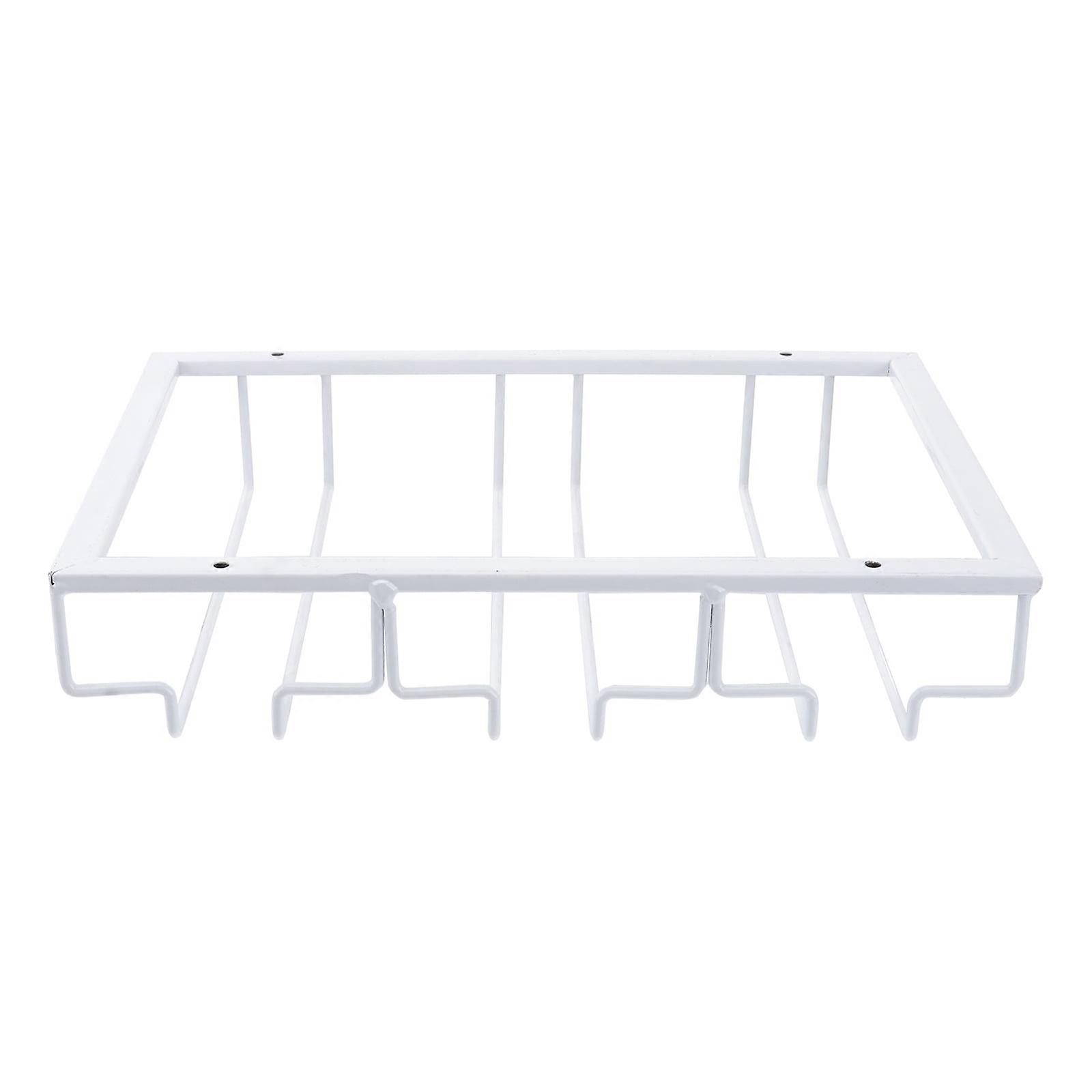 1 Pc Hanging Cups Container Red Wine Cups Rack Glasses Rack for Home (Silver)