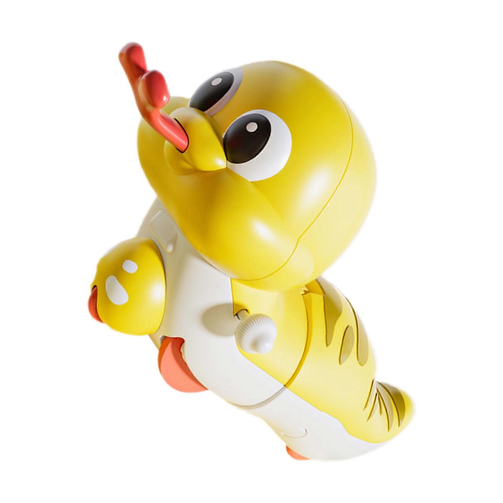 Nostalgic Wind up Snake Crawling Cartoon Snake Toy for Bar Desktop Accessories Prank Vintage Style Photo Props  Yellow