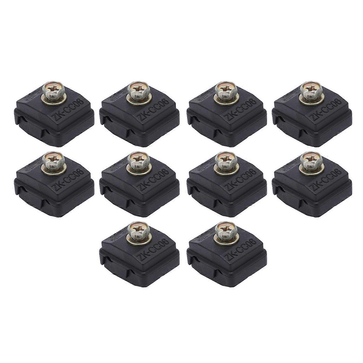 10pcs Wire Splitter Connector Break Free 50A 400V 1‑6mm² High Power Fast Insulation Piercing Clamp f