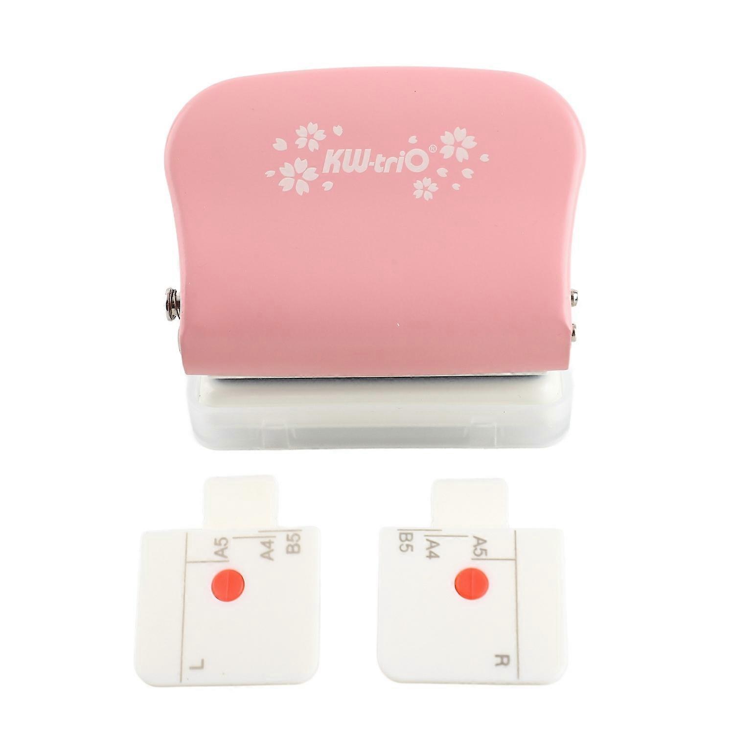 99H9 Hole Puncher 26Hole 30Hole 20Hole Paper A4 B5 A5 LooseLeaf Manual Punching Machine Pink