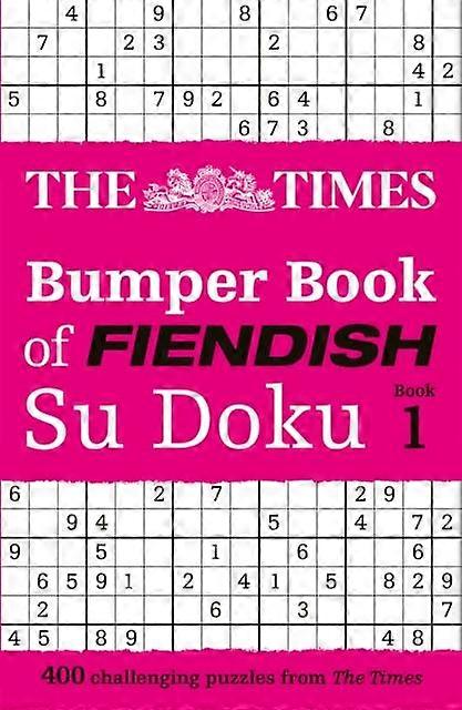 The Times Bumper Book Of Fiendish Su Doku Book 1 by The Times Mind Games Paperback