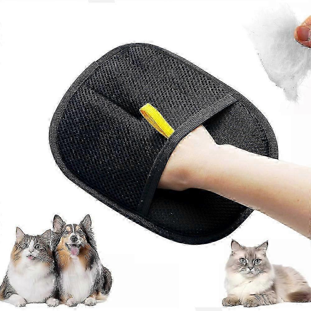 Double sided pet grooming gloves soft and durable