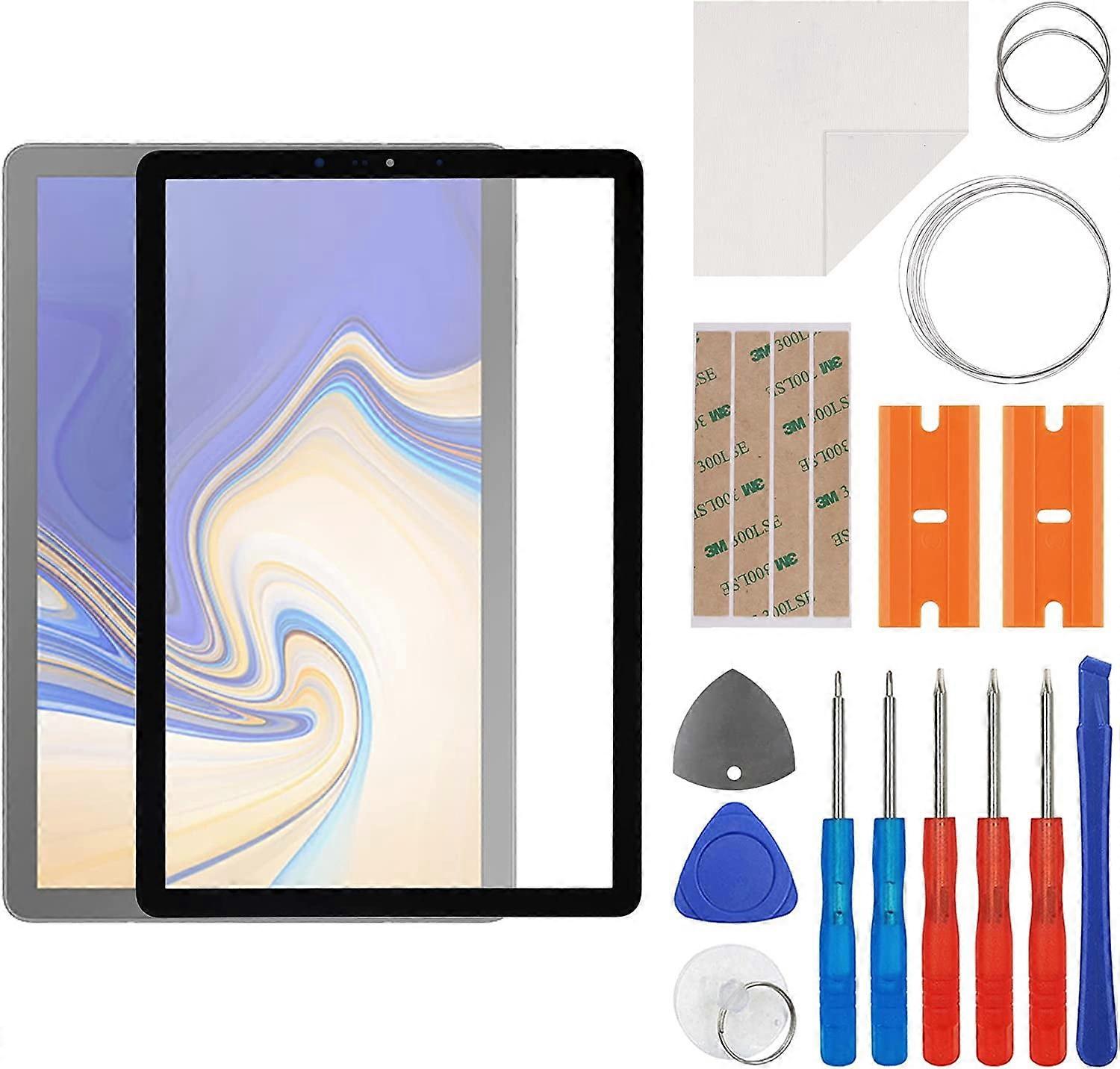 Front Screen Glass Outer Panel Lens Replacement +OCA Compatible with Samsung Galaxy Tab S4 10.5 SM-T830,SM-T835