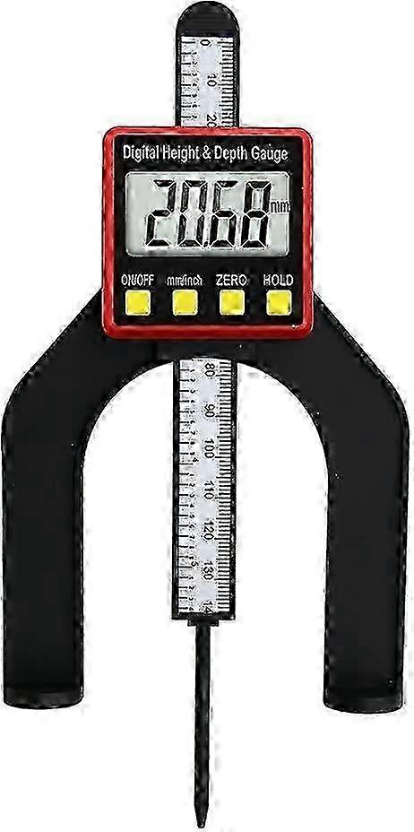 Digital Depth Gauge Woodworking Height Measuring Device 2 In 1 Height Measuring Tool
