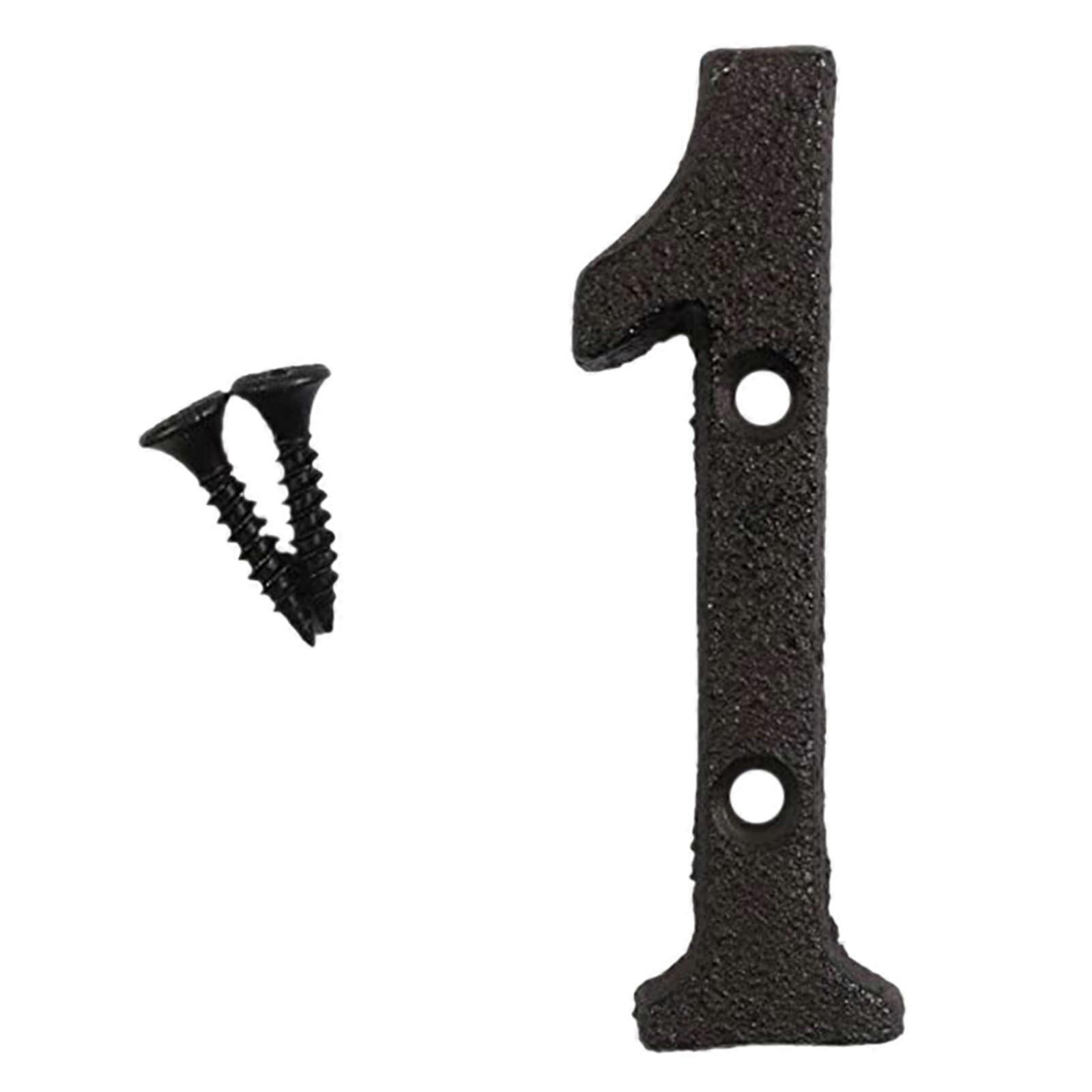 XunRui Hangs Wrought Decorations Creative DIY House Number Metal Numbers 1