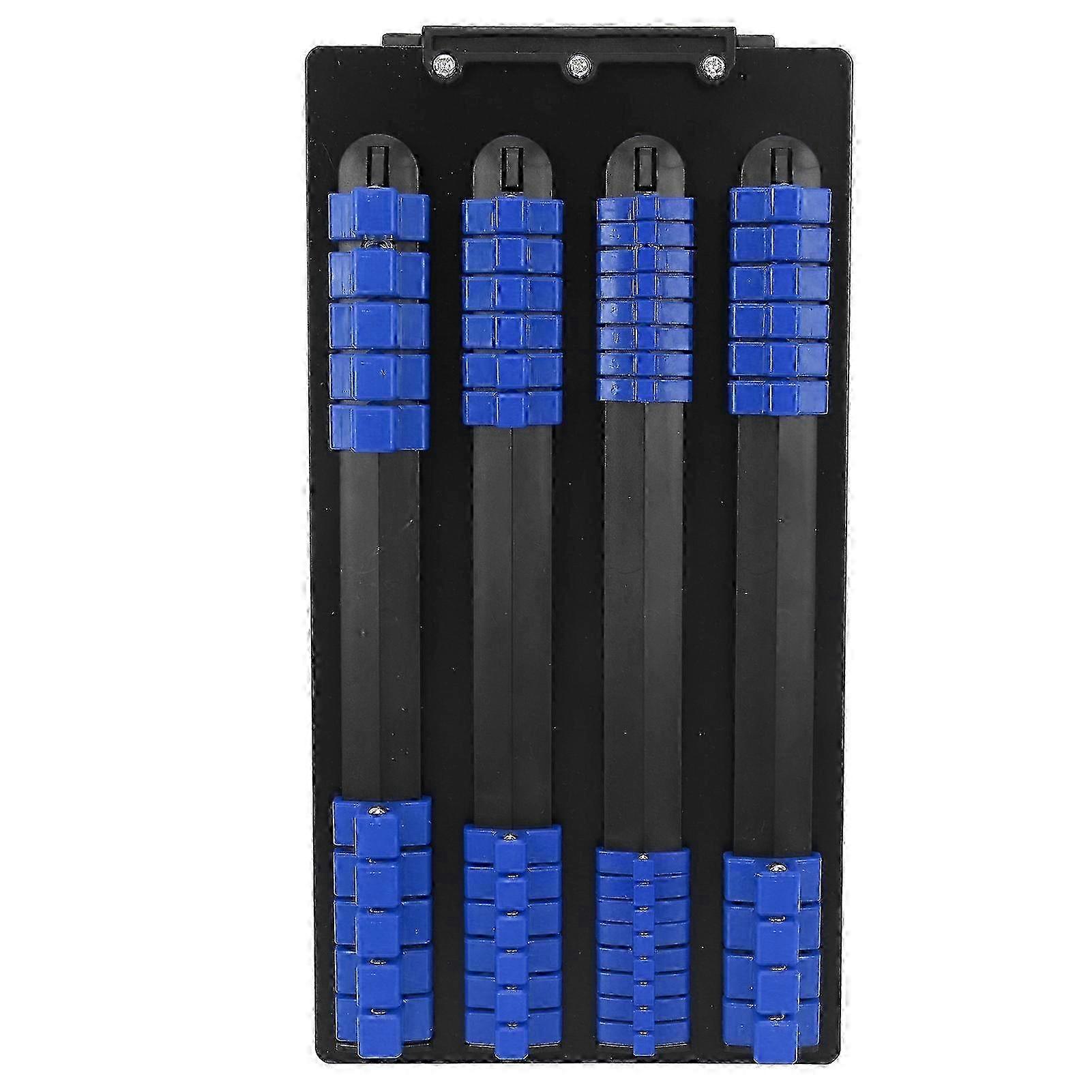 48 Piece Socket Organizer Tray with Handle - Portable Socket Rail Holder in Blue
