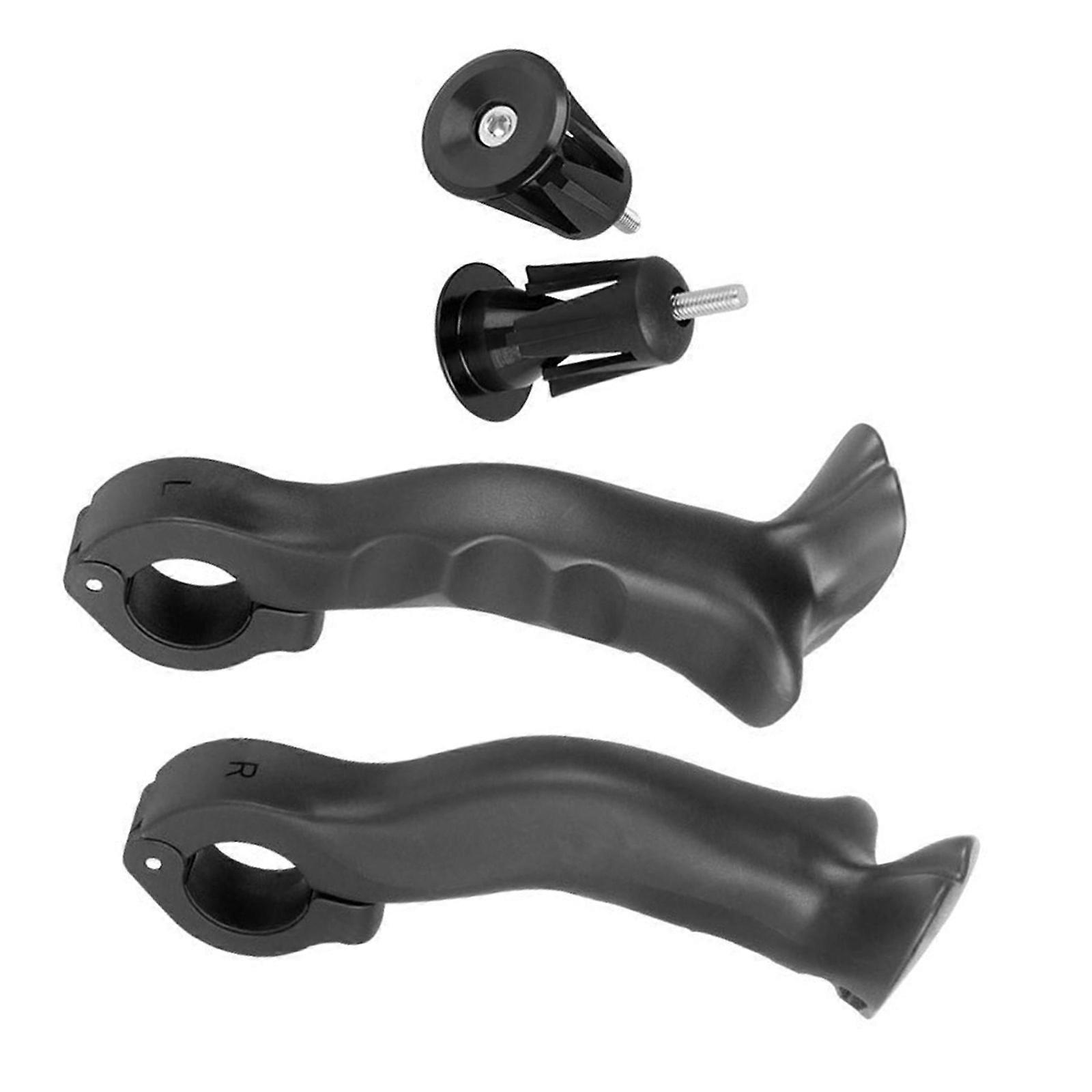 Mountain Bike Deputy Handle Replacement Horn Shape Adjustable Handlebar End Bicycles Extension Handlebar Enduring Multicolor