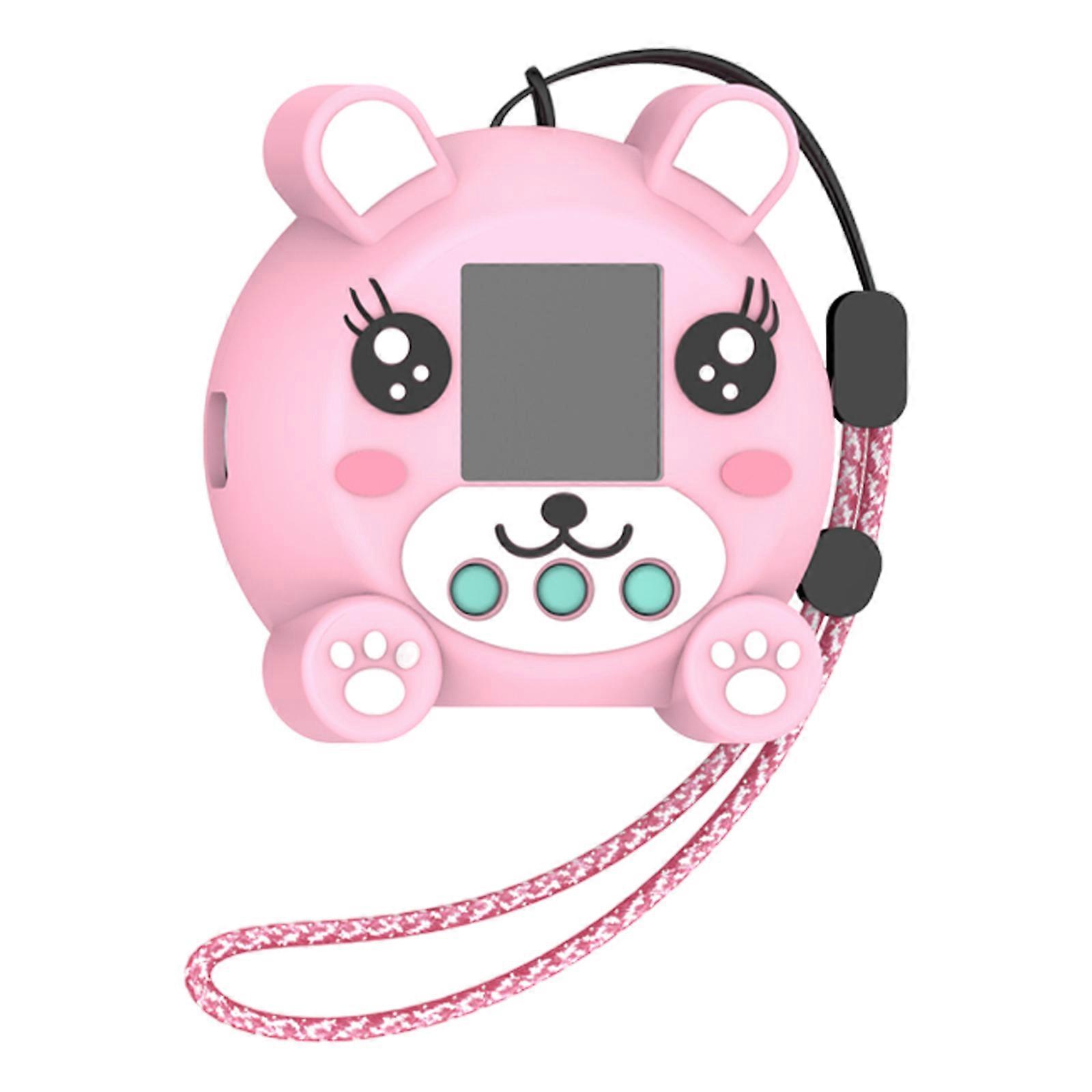 Scratchproof Shell Full Coverage Sleeve Dustproof Silicone Cover Protector Case for Punirunes Interactive Digital Toy  Pink