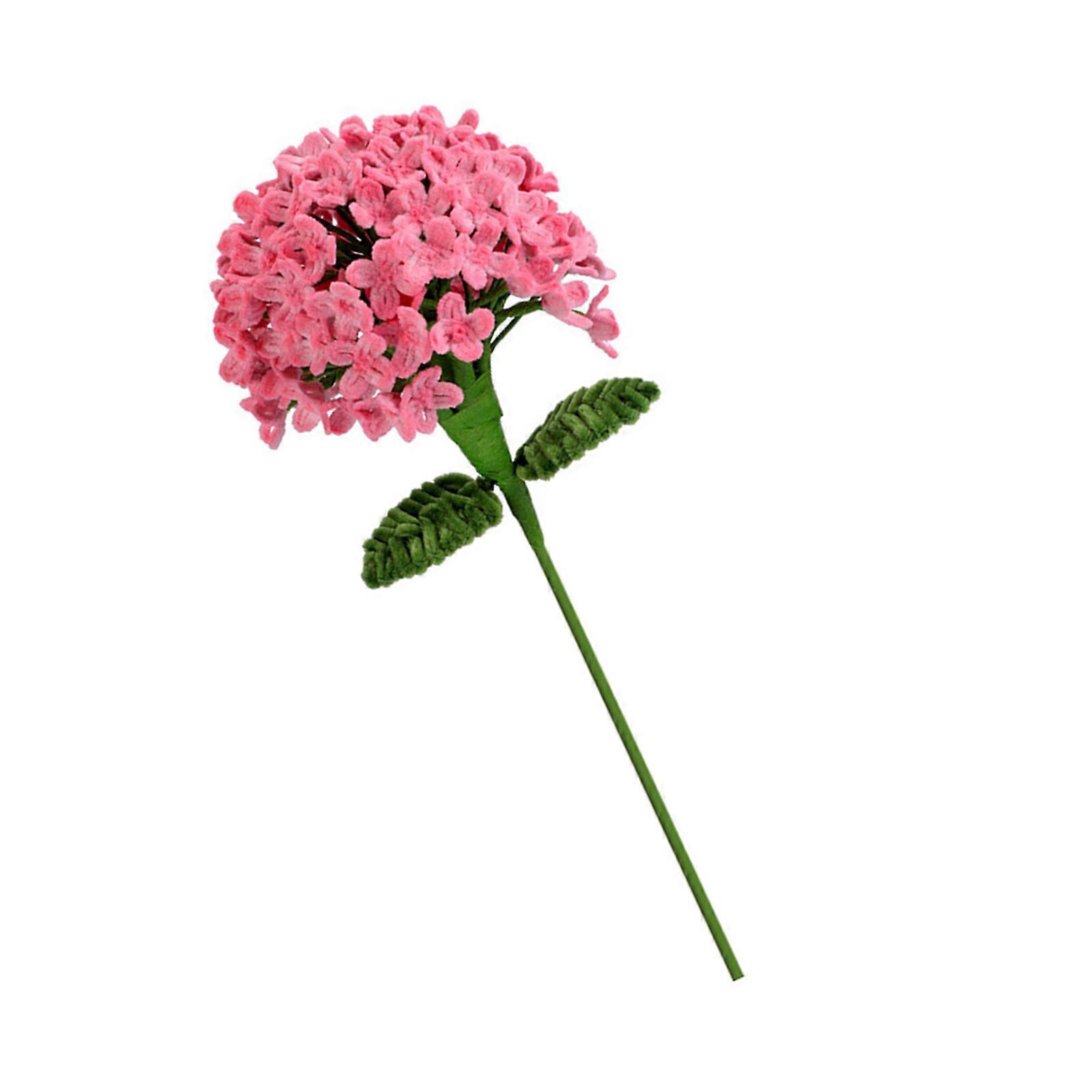Pipe Cleaners Flower Set Plush Stems Flower Set with Instruction for Wedding Table Centerpieces Vase Flower Arrangements  Pink