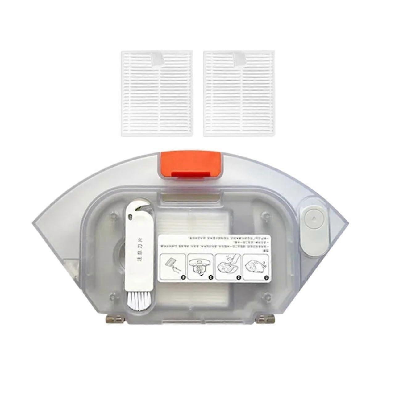 Robot Vacuum Cleaner 2in1 Water Tank Dust Box with Filter, Compatible with E10 E12 B112, 3 Pack