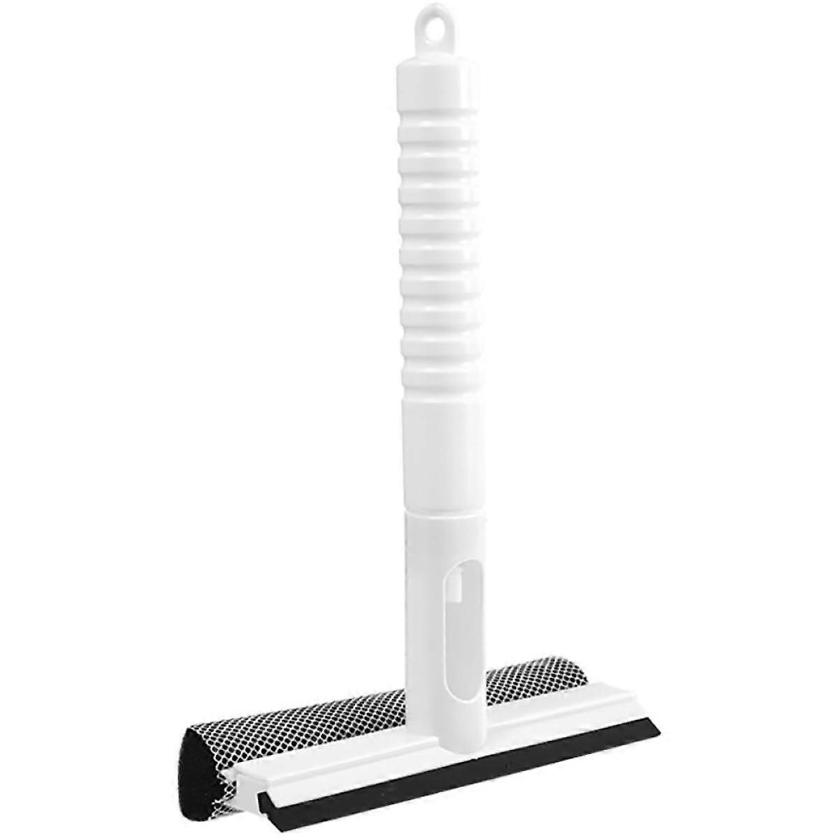 Window Cleaning Tool with Rotating Scraper and Spray Bottle for Glass, Mirrors, Doors