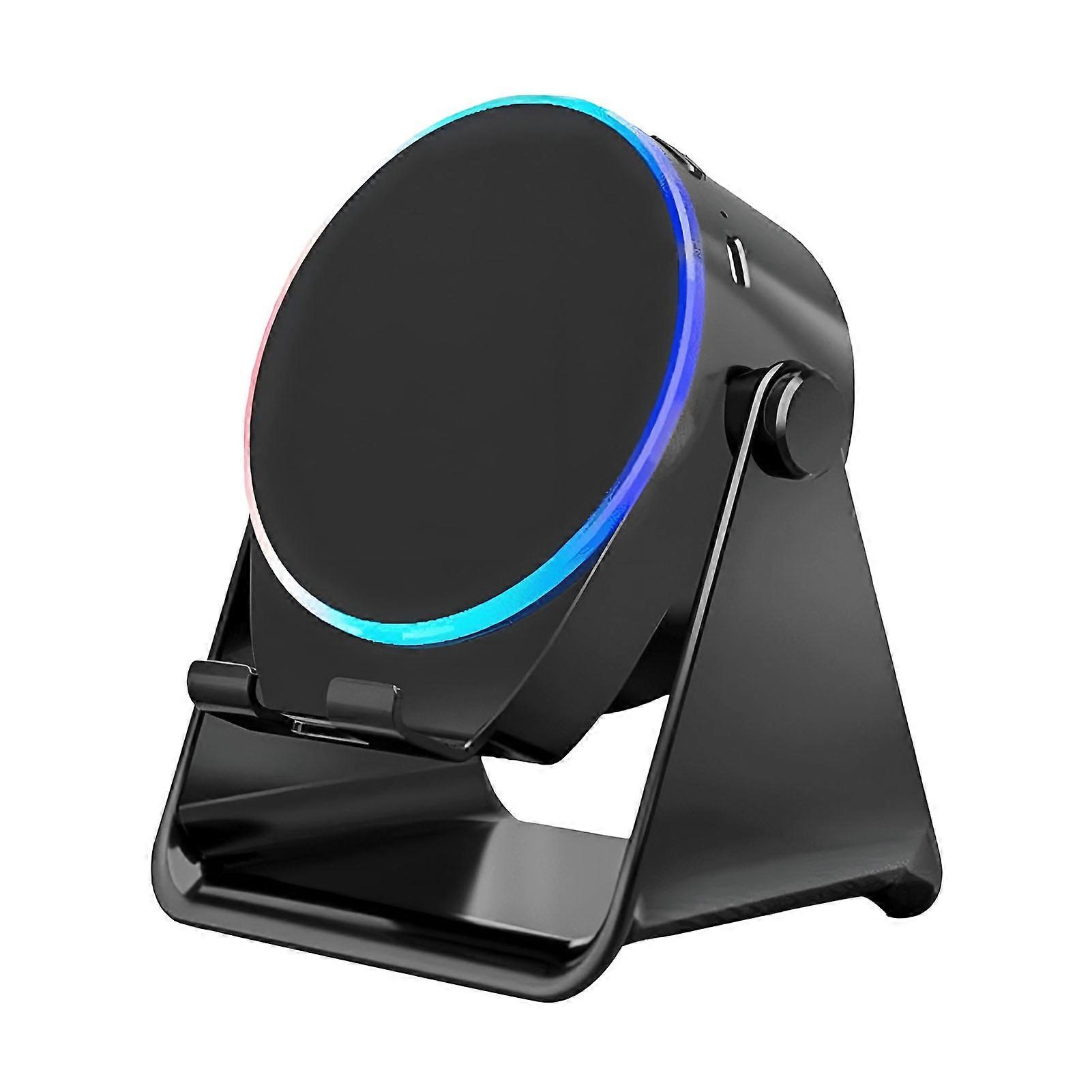 5 in 1 Wireless Induction Bluetooth Speaker with Phone Stand, HD Stereo Sound Gift with iPhone iPad Android Tablet